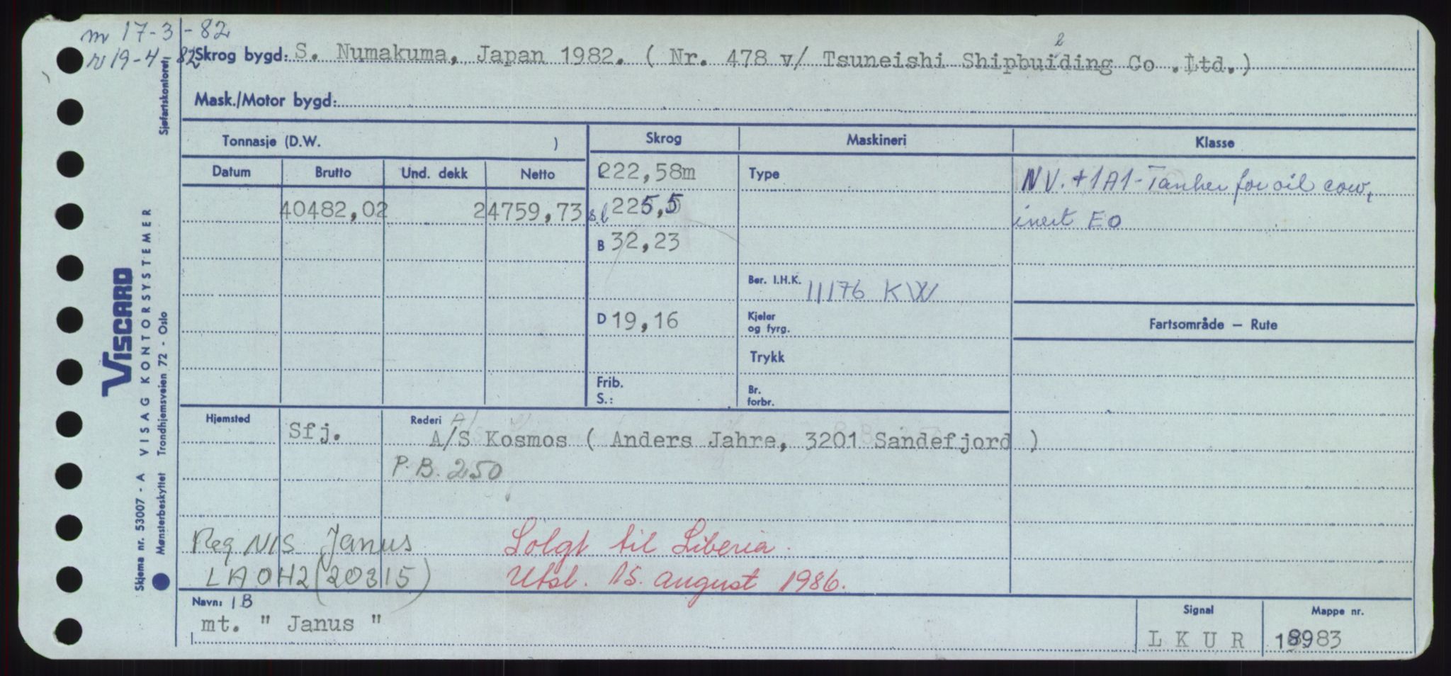 Sjøfartsdirektoratet med forløpere, Skipsmålingen, AV/RA-S-1627/H/Hd/L0019: Fartøy, J, s. 175