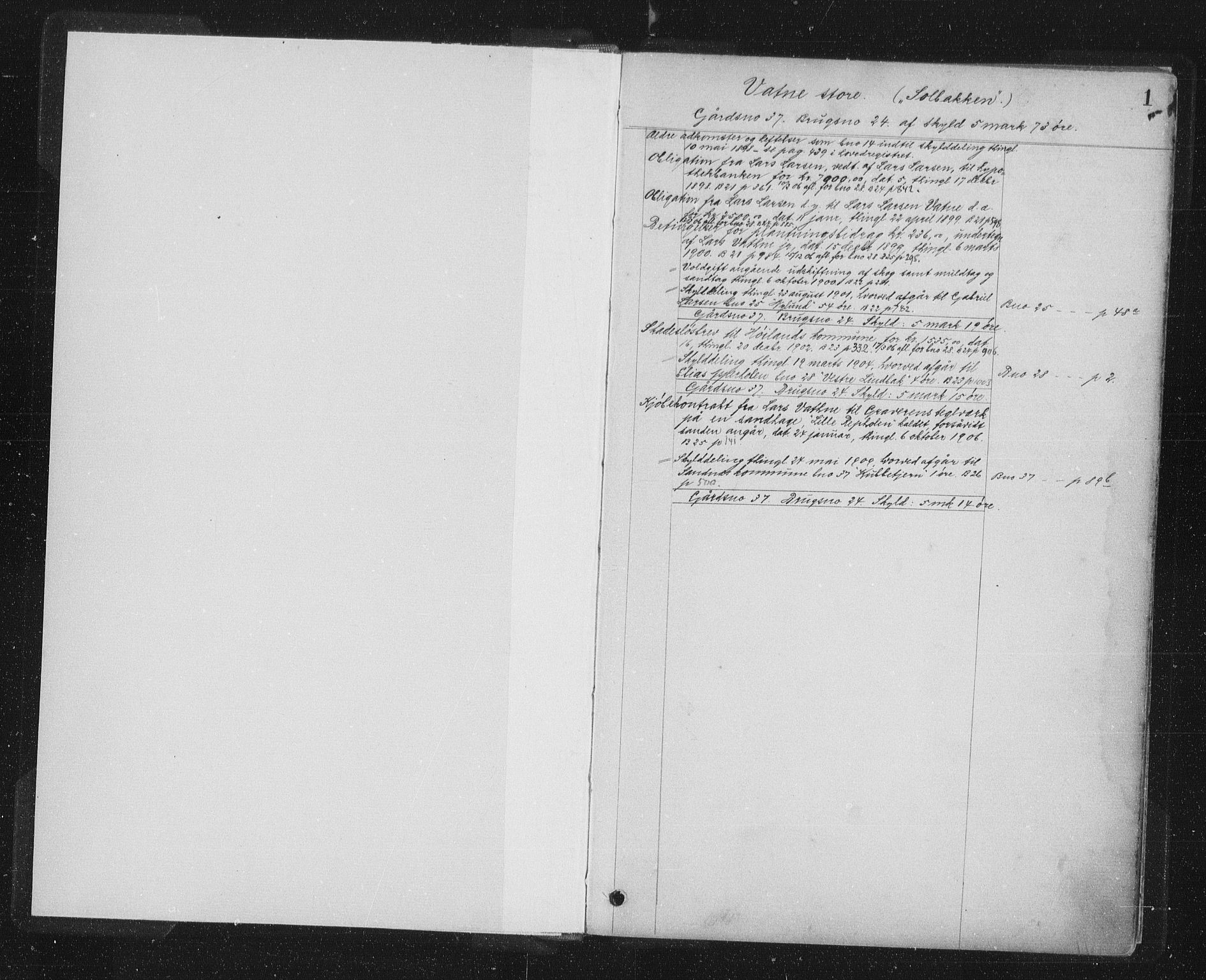 Jæren sorenskriveri, SAST/A-100310/01/4/41/41ABC/L0002: Panteregister nr. 41 ABC2, 1898, s. 1