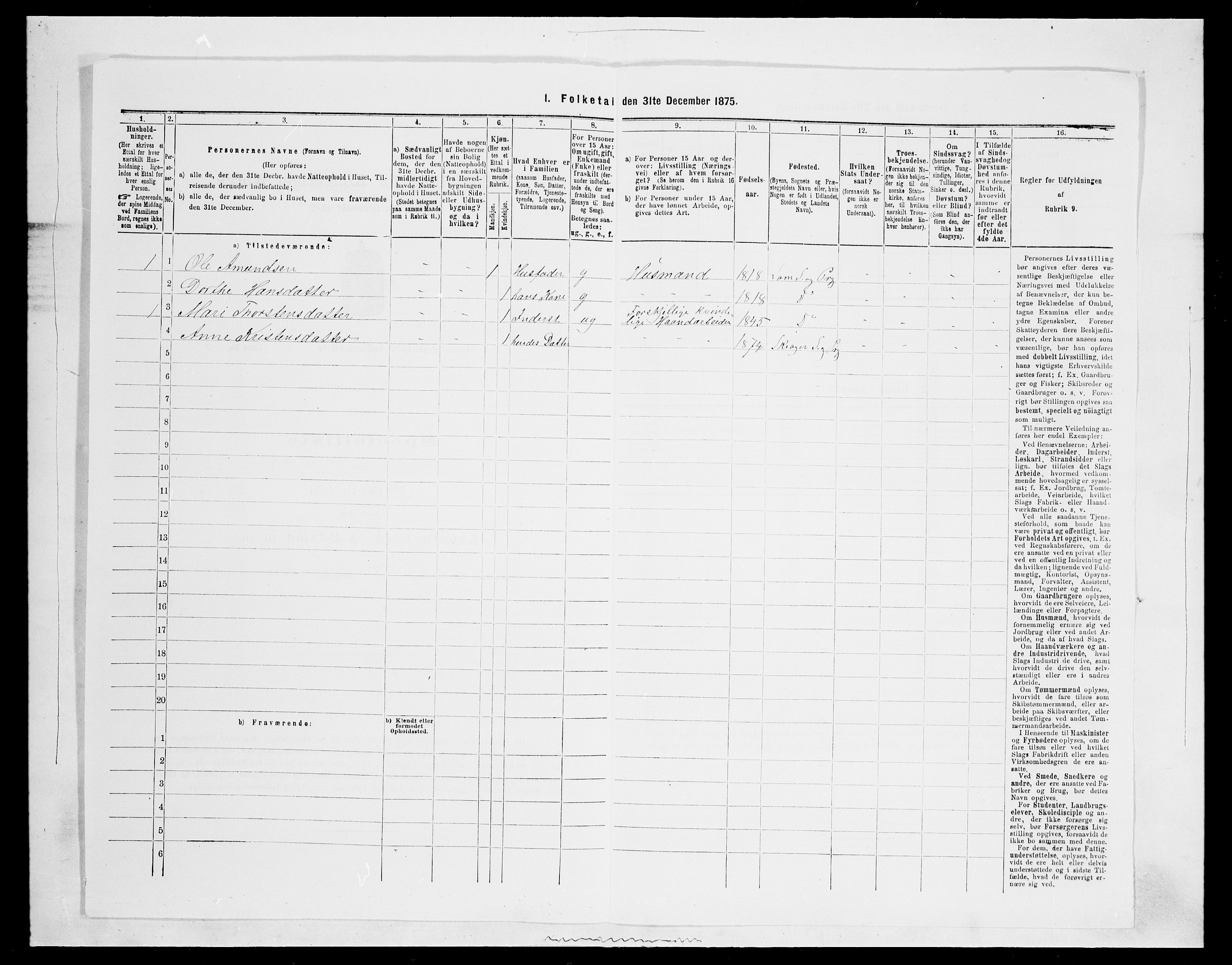 SAH, Folketelling 1875 for 0513P Skjåk prestegjeld, 1875, s. 146