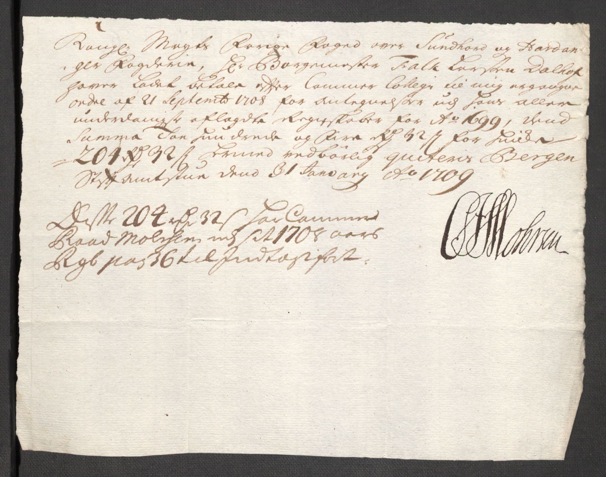 Rentekammeret inntil 1814, Reviderte regnskaper, Fogderegnskap, AV/RA-EA-4092/R48/L2978: Fogderegnskap Sunnhordland og Hardanger, 1699, s. 668