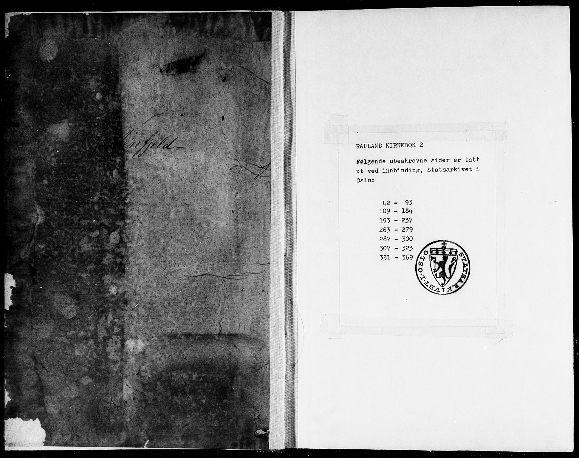 Rauland kirkebøker, SAKO/A-292/F/Fa/L0002: Ministerialbok nr. 2, 1815-1860