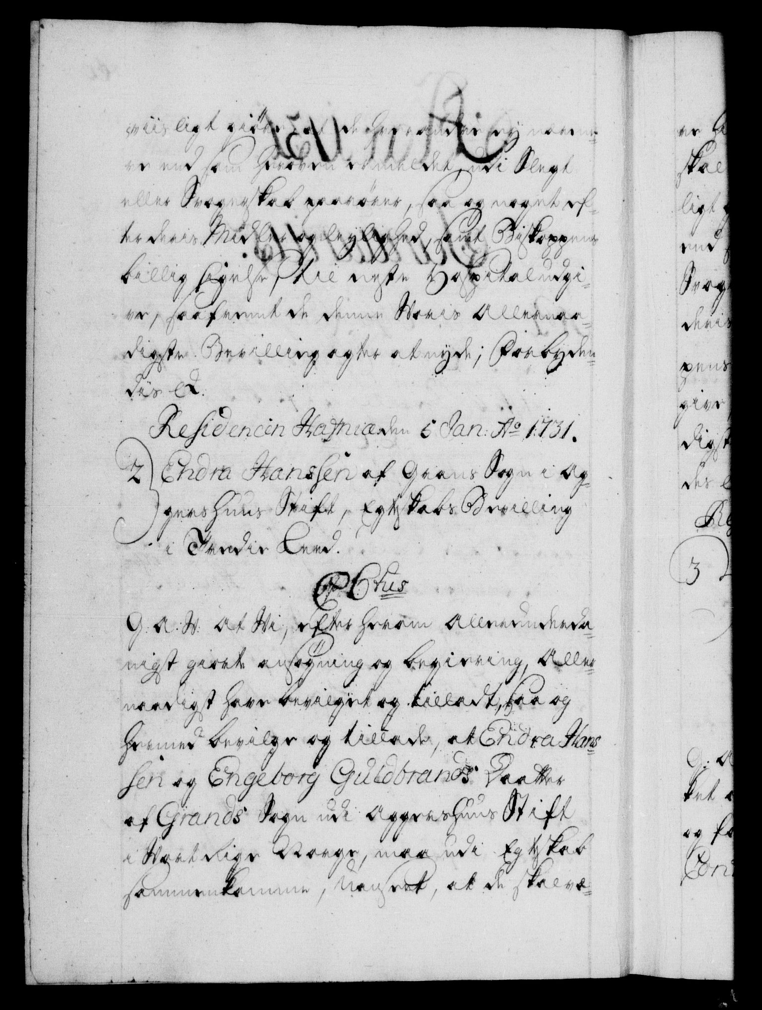 Danske Kanselli 1572-1799, AV/RA-EA-3023/F/Fc/Fca/Fcaa/L0027: Norske registre, 1730-1732, s. 60b