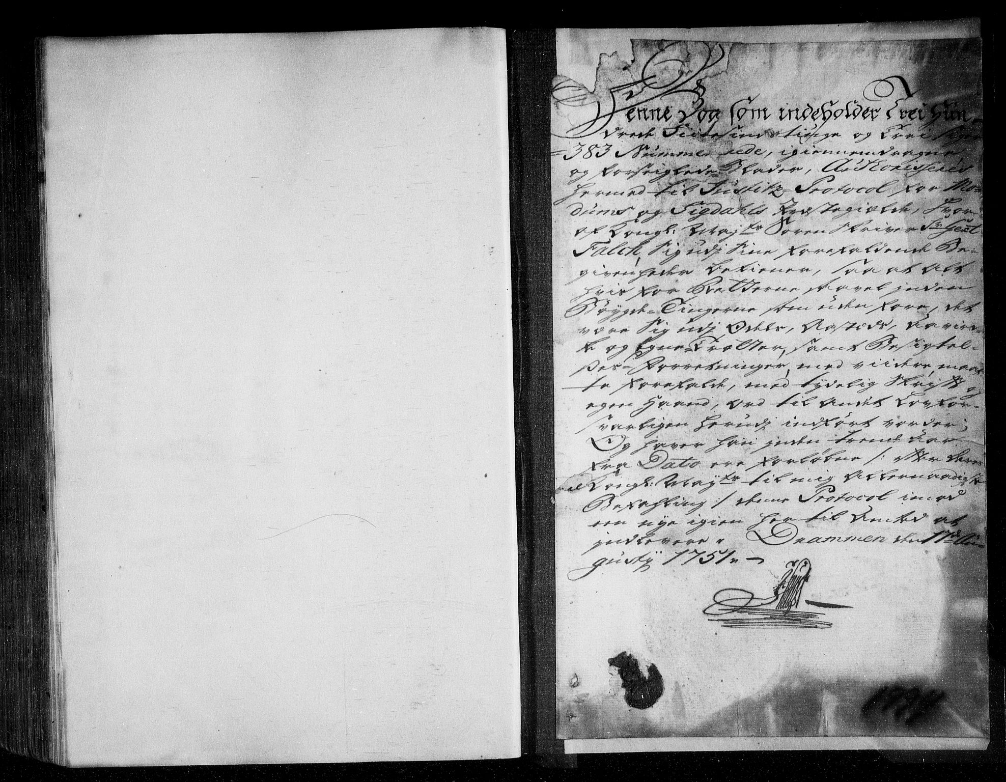 Eiker, Modum og Sigdal sorenskriveri, SAKO/A-123/F/Fa/Fac/L0004: Tingbok, 1751-1753