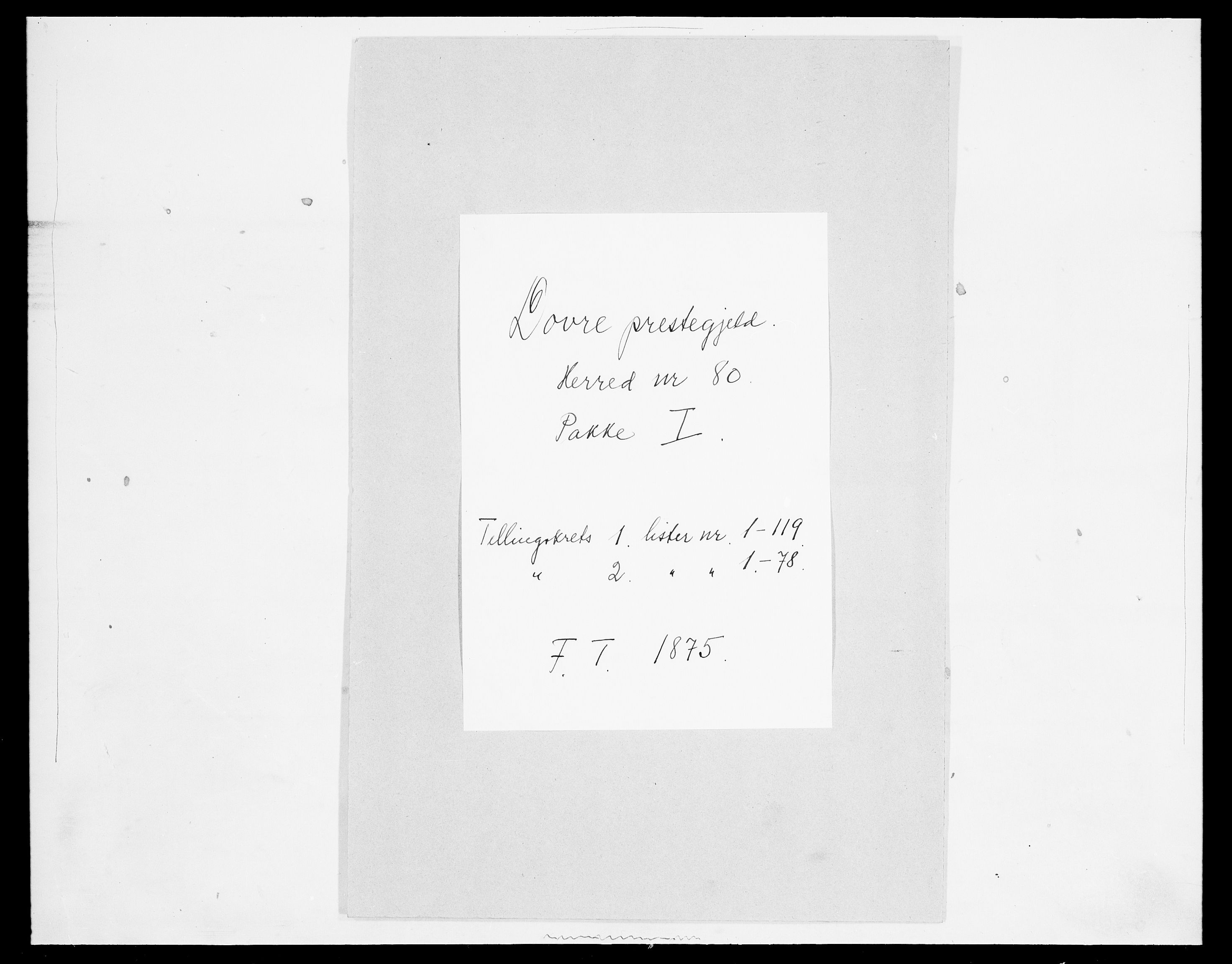 SAH, Folketelling 1875 for 0511P Dovre prestegjeld, 1875, s. 53