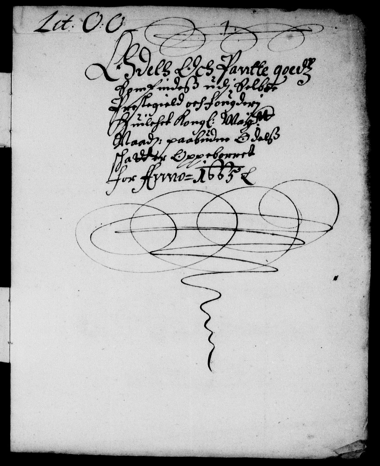 Rentekammeret inntil 1814, Reviderte regnskaper, Stiftamtstueregnskaper, Trondheim stiftamt og Nordland amt, AV/RA-EA-6044/R/Rd/L0014: Trondheim stiftamt, 1665