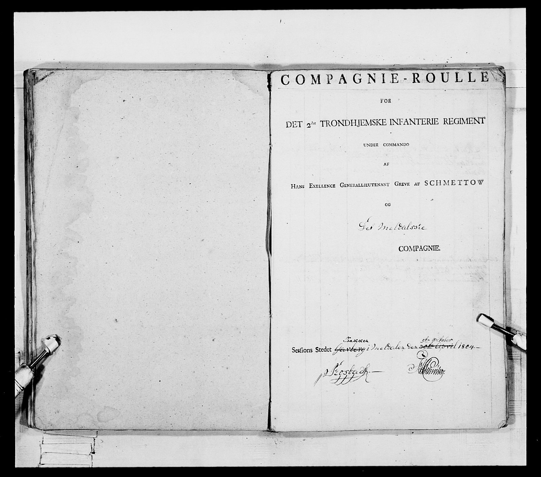 Generalitets- og kommissariatskollegiet, Det kongelige norske kommissariatskollegium, AV/RA-EA-5420/E/Eh/L0082: 2. Trondheimske nasjonale infanteriregiment, 1804, s. 53