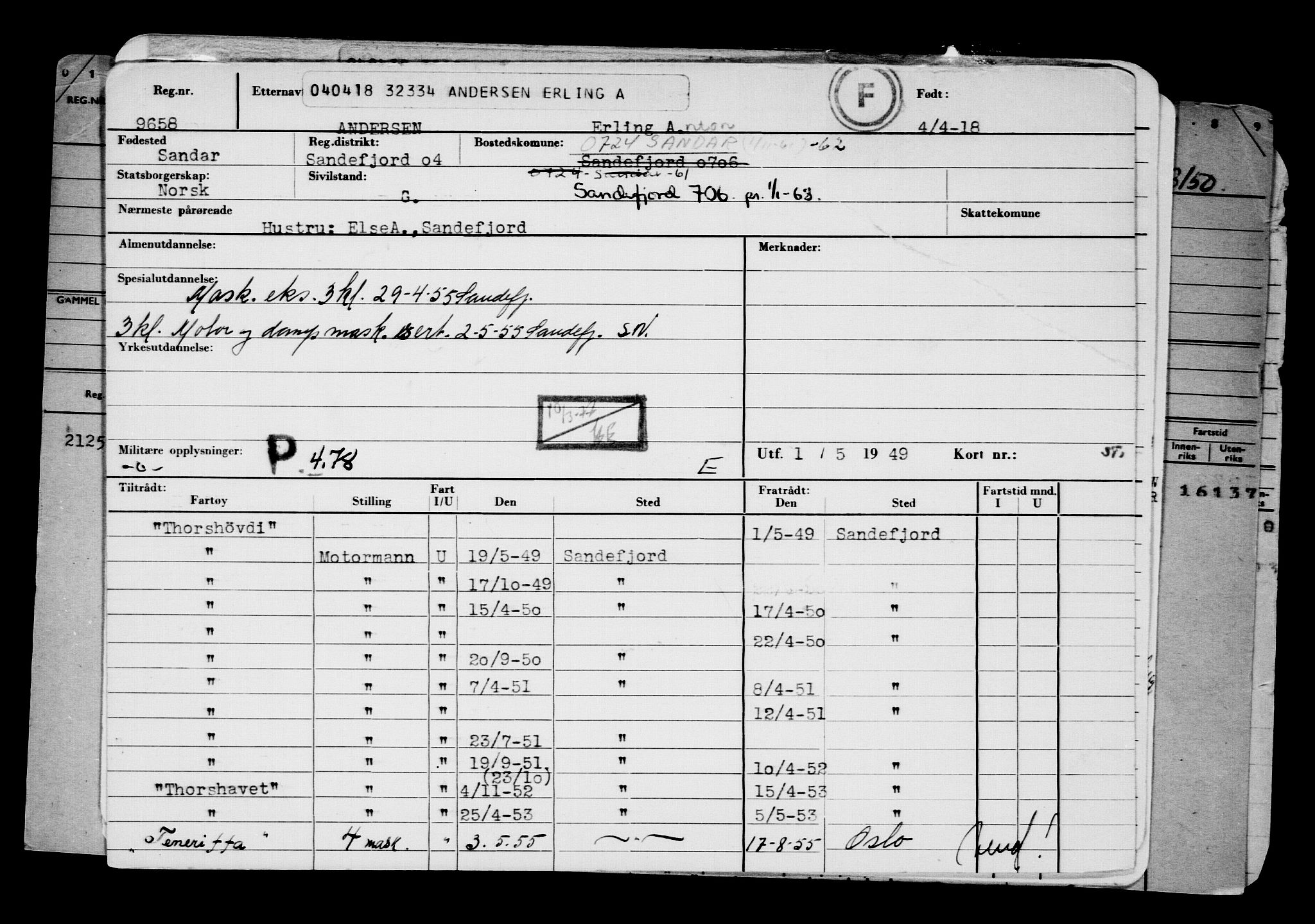 Direktoratet for sjømenn, AV/RA-S-3545/G/Gb/L0157: Hovedkort, 1918, s. 66