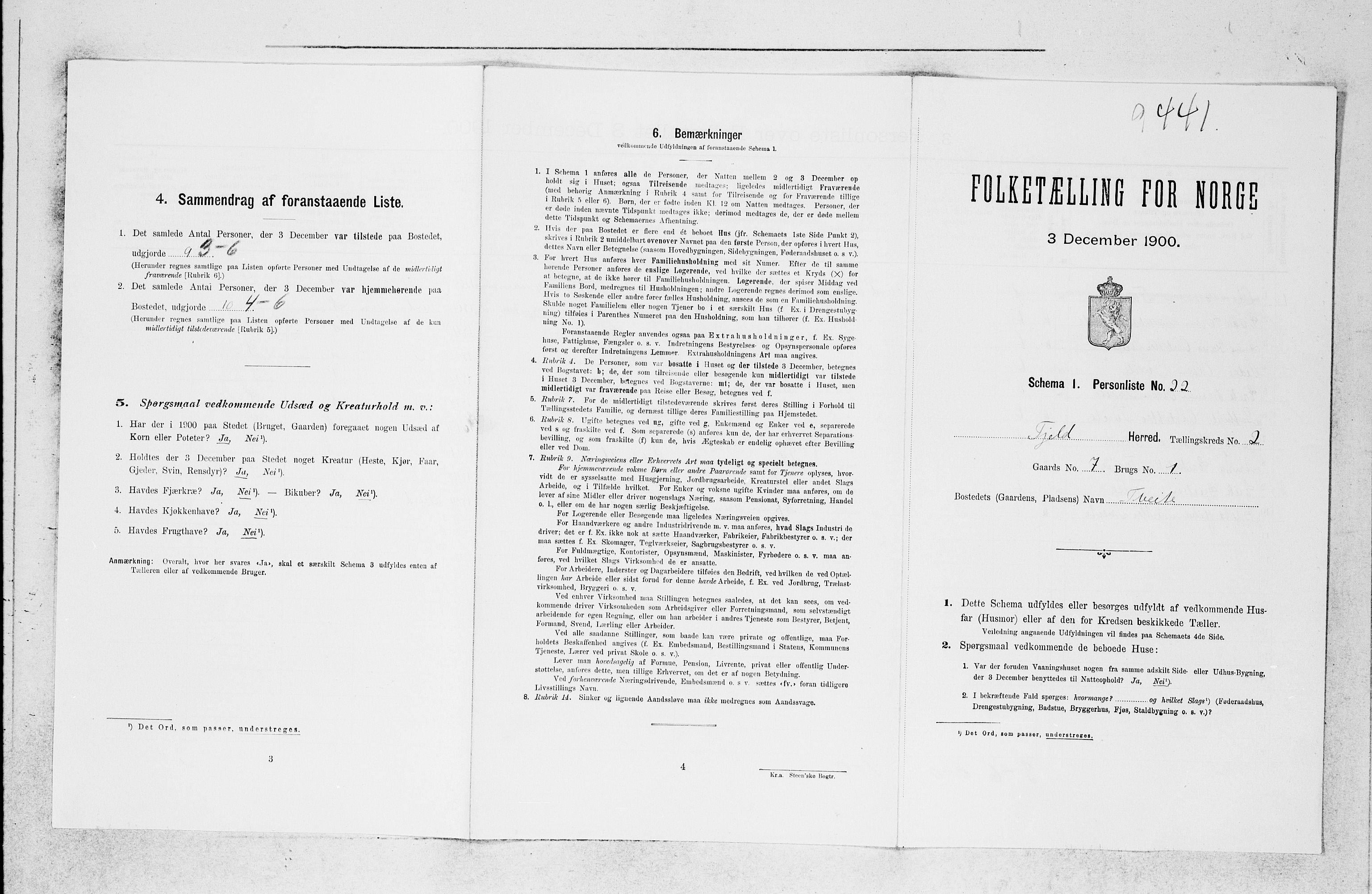 SAB, Folketelling 1900 for 1246 Fjell herred, 1900, s. 213