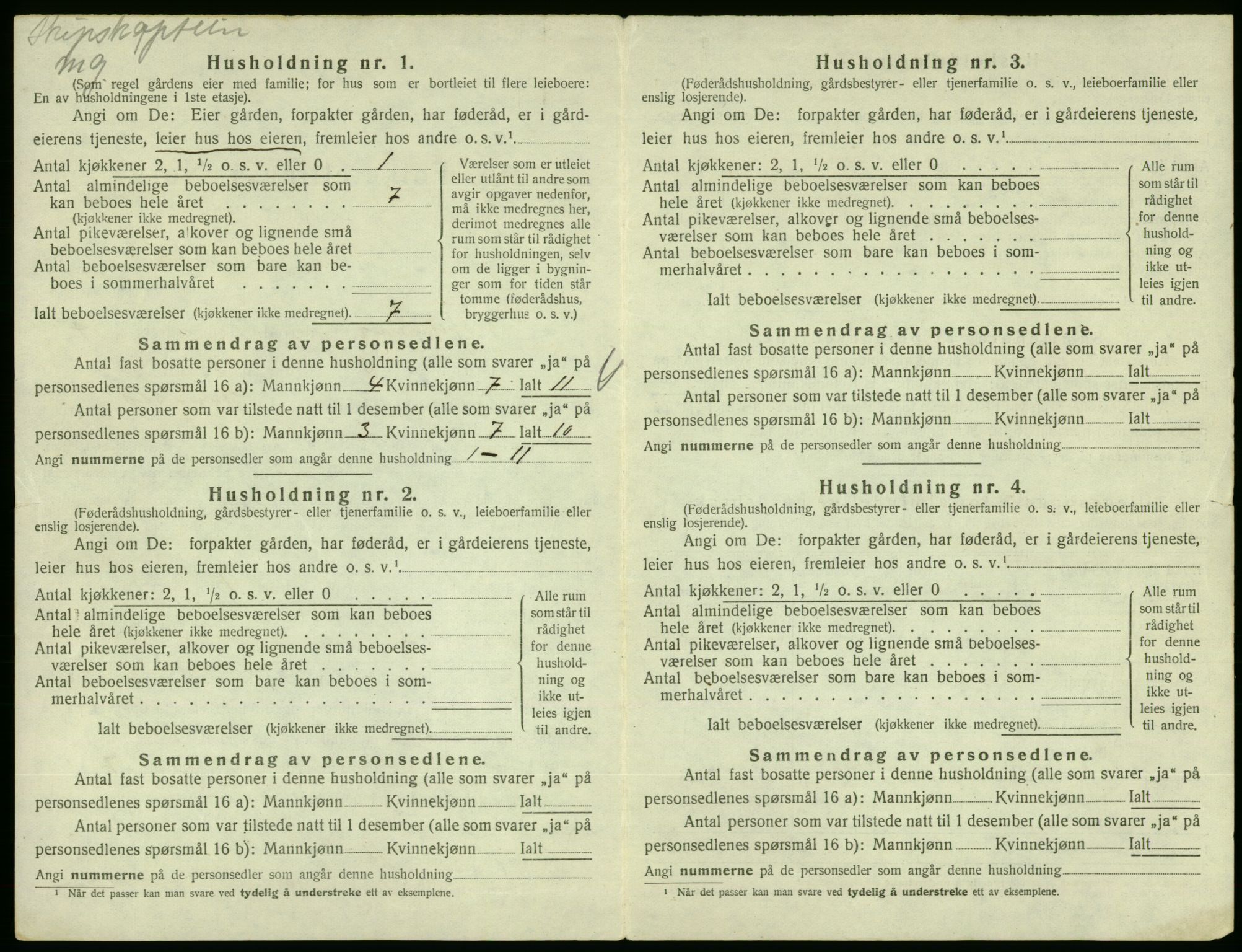 SAB, Folketelling 1920 for 1213 Fjelberg herred, 1920, s. 676