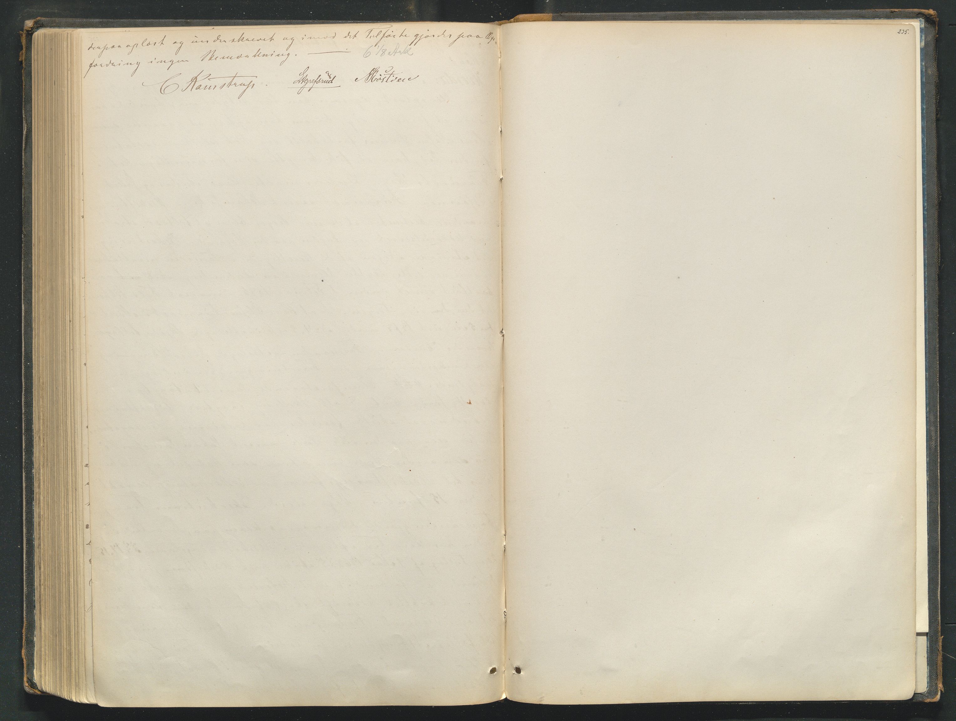 Utskiftningsformannen i Oppland fylke, AV/SAH-JORDSKIFTEO-001/H/Hc/Hcg/L0001/0001: Forhandlingsprotokoller  / Forhandlingsprotokoll - hele Oppland, 1867-1875, s. 235