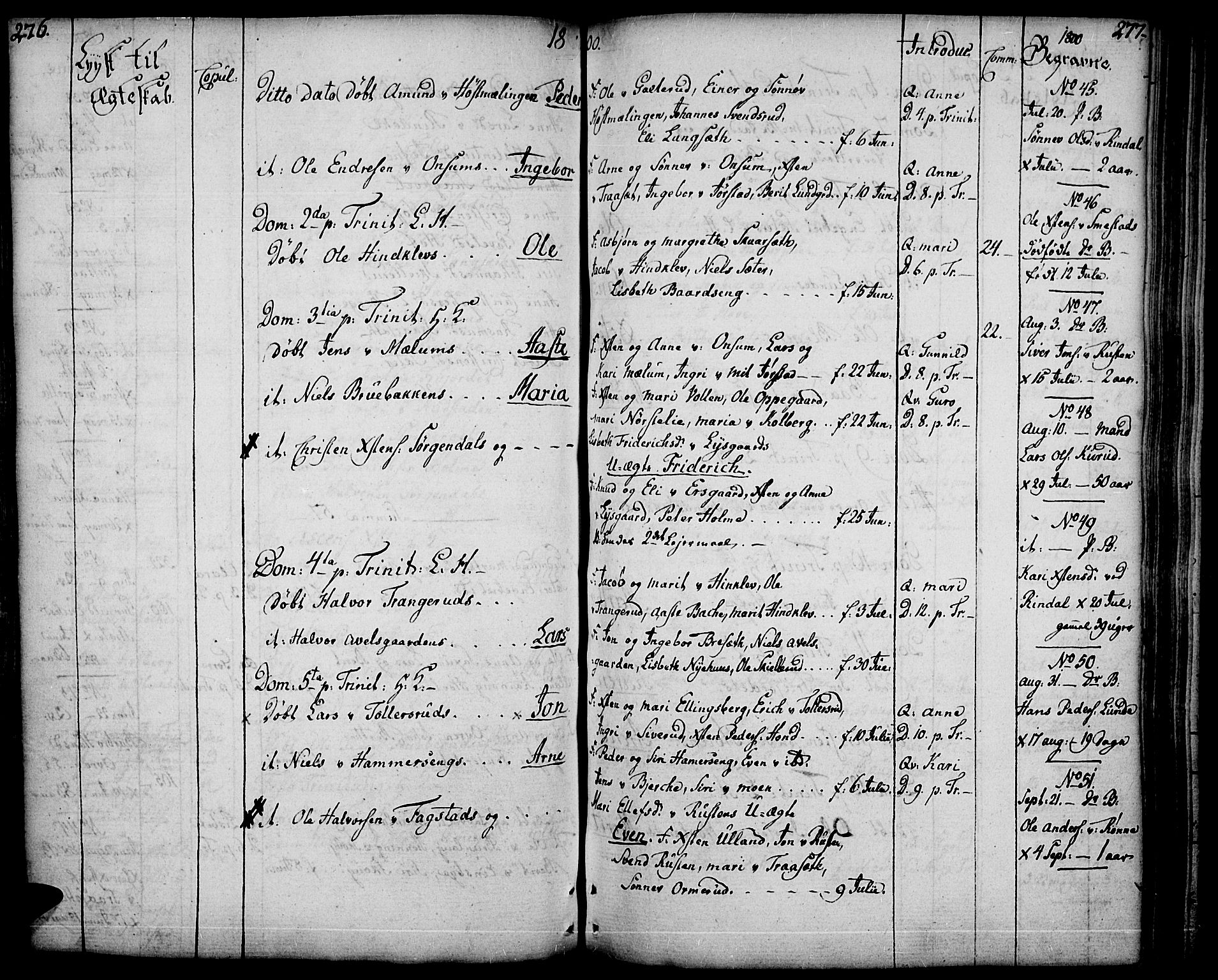 Fåberg prestekontor, AV/SAH-PREST-086/H/Ha/Haa/L0002: Ministerialbok nr. 2, 1775-1818, s. 276-277