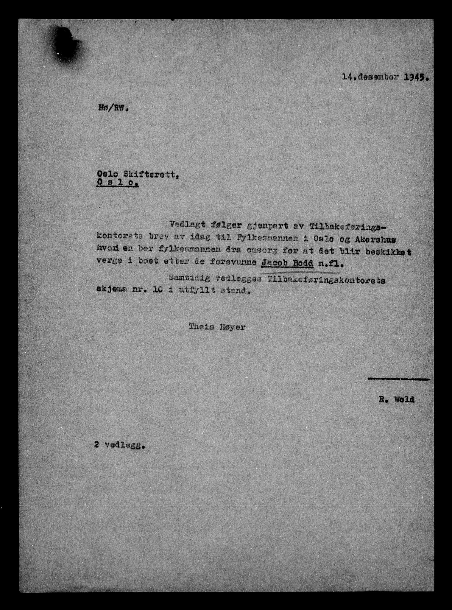 Justisdepartementet, Tilbakeføringskontoret for inndratte formuer, AV/RA-S-1564/H/Hc/Hcc/L0926: --, 1945-1947, s. 435