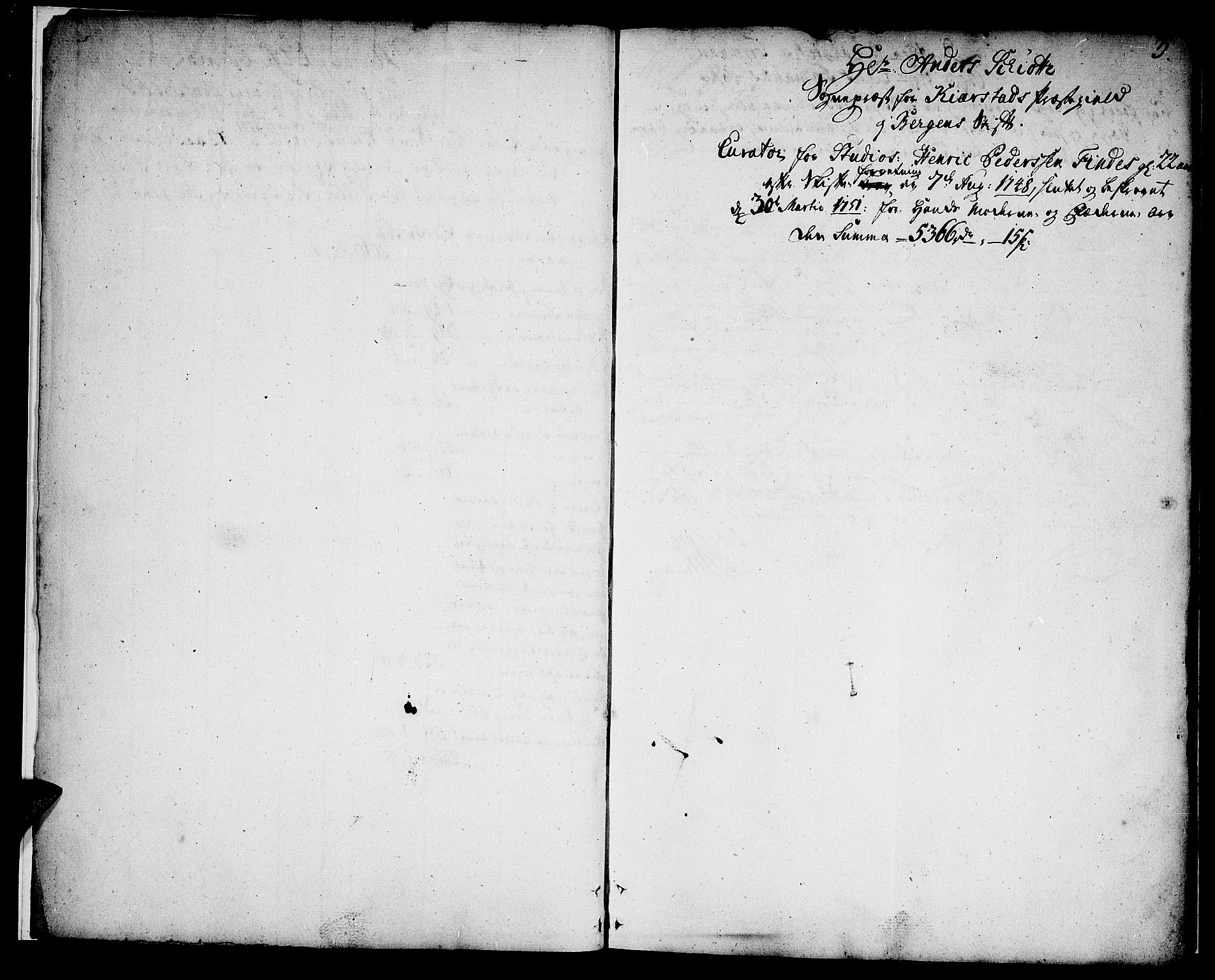Nordfjord prosti*, SAB/-, 1748-1811, s. 2b-3a