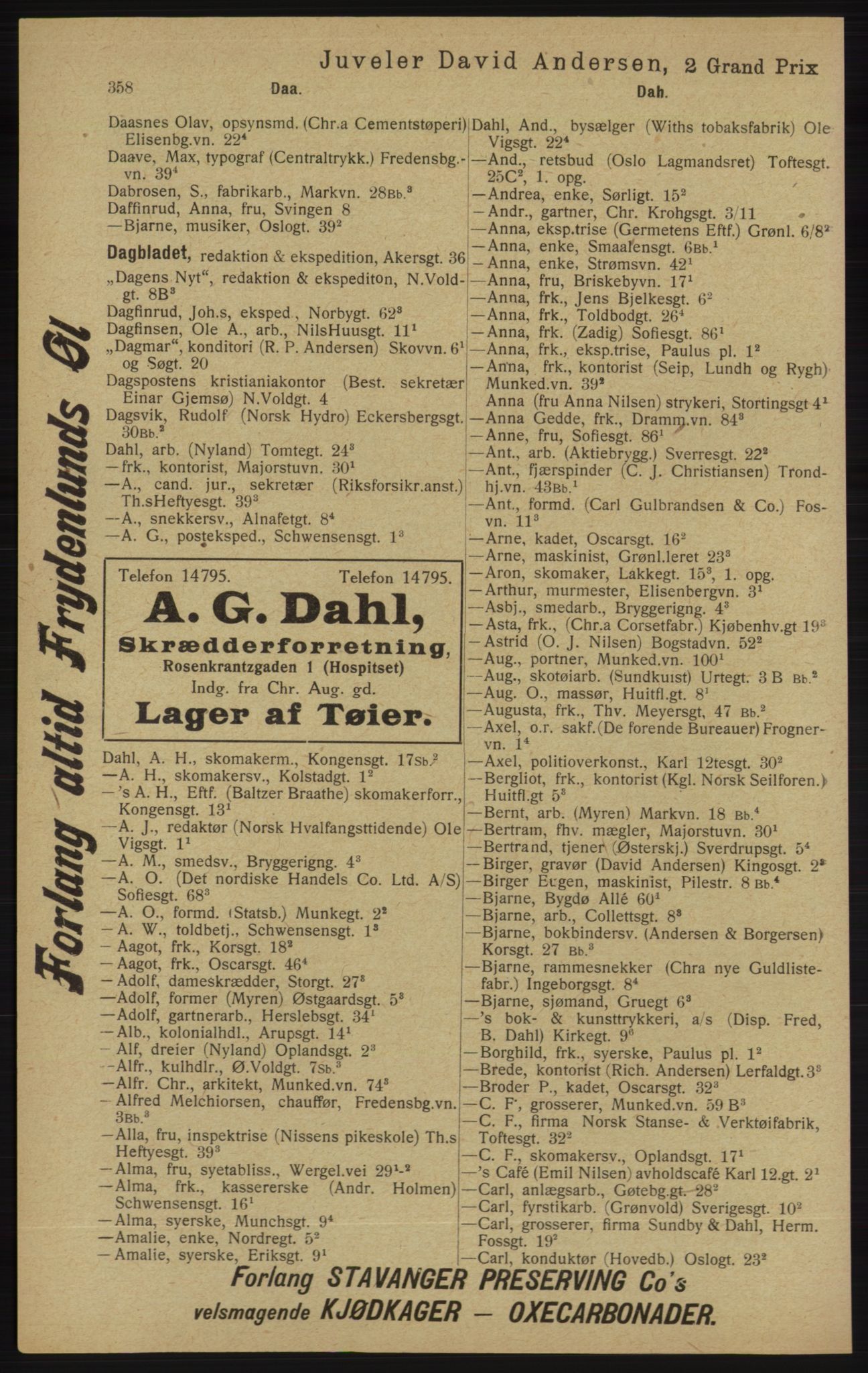 Kristiania/Oslo adressebok, PUBL/-, 1913, s. 370