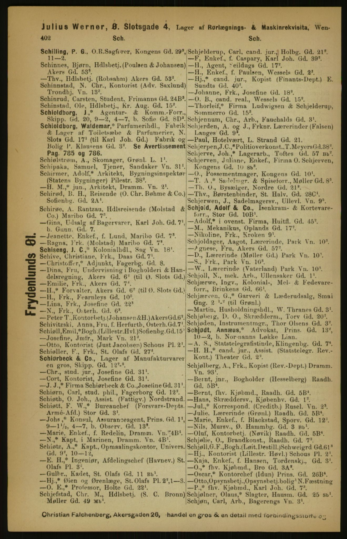 Kristiania/Oslo adressebok, PUBL/-, 1891, s. 402