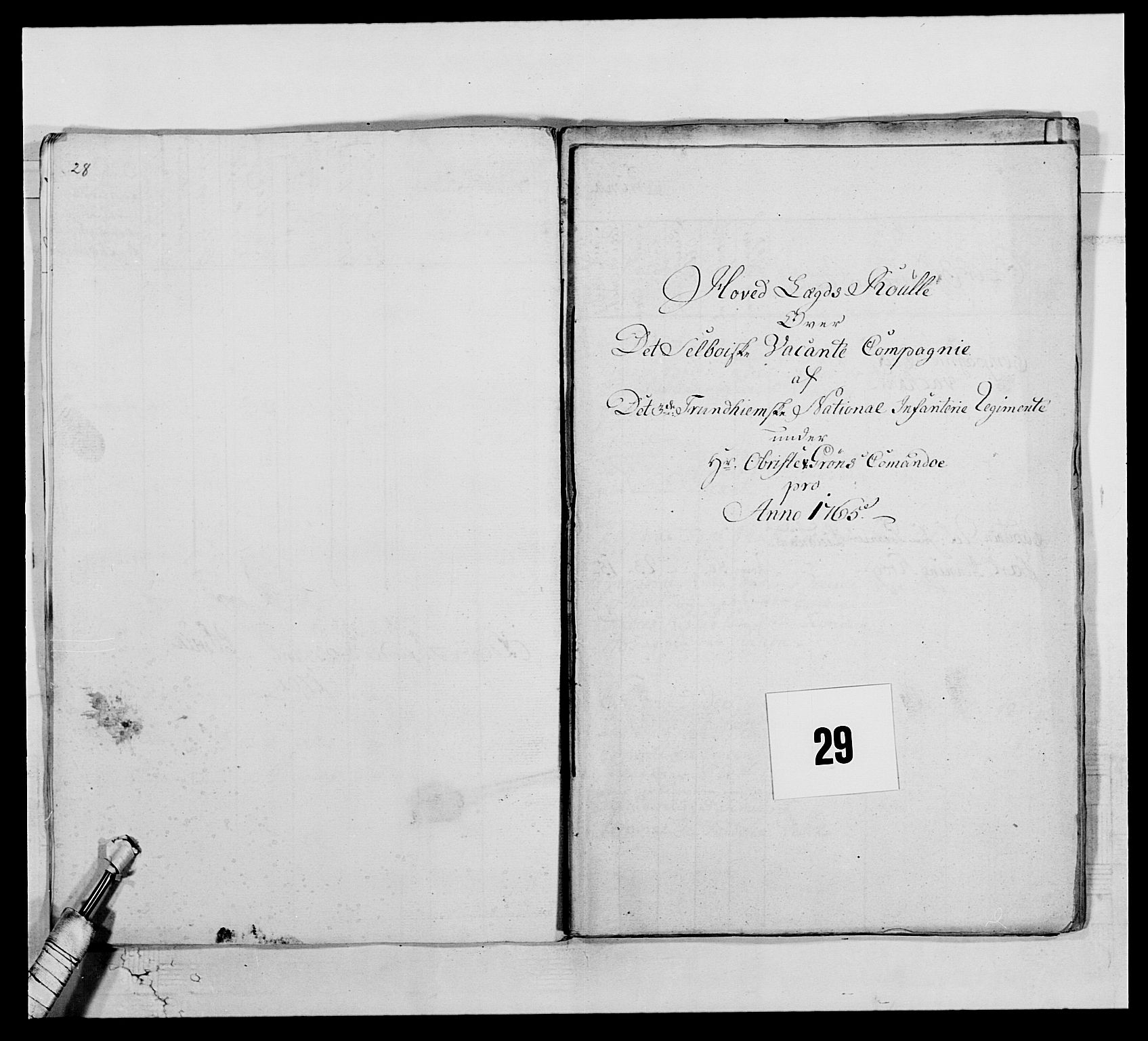 Kommanderende general (KG I) med Det norske krigsdirektorium, AV/RA-EA-5419/E/Ea/L0515: 3. Trondheimske regiment, 1756-1767, s. 389