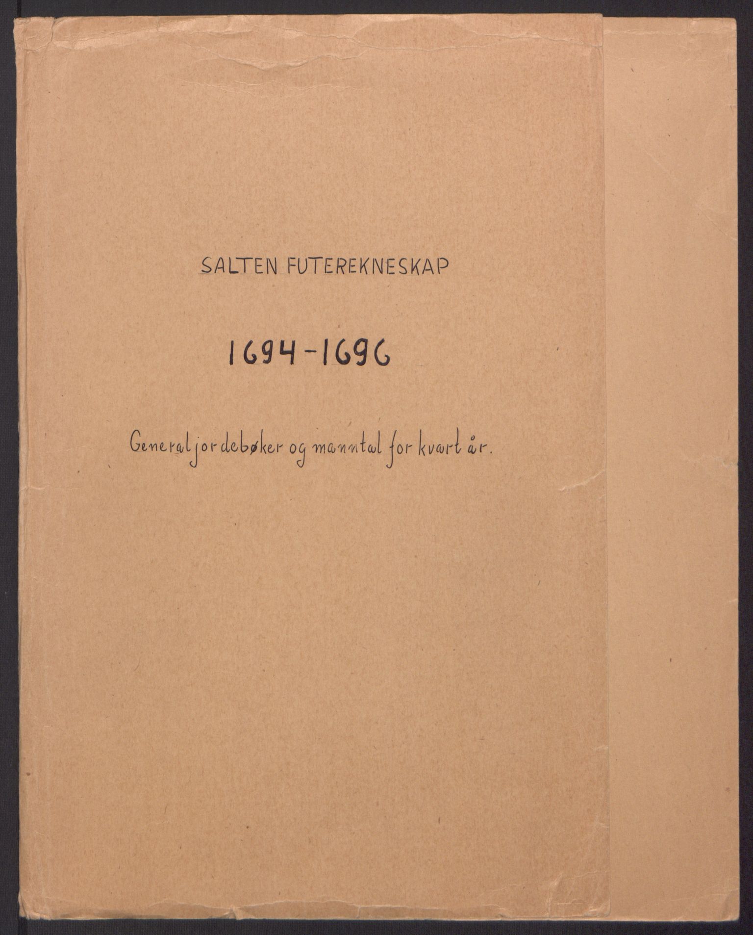 Rentekammeret inntil 1814, Reviderte regnskaper, Fogderegnskap, RA/EA-4092/R66/L4578: Fogderegnskap Salten, 1694-1696, s. 2