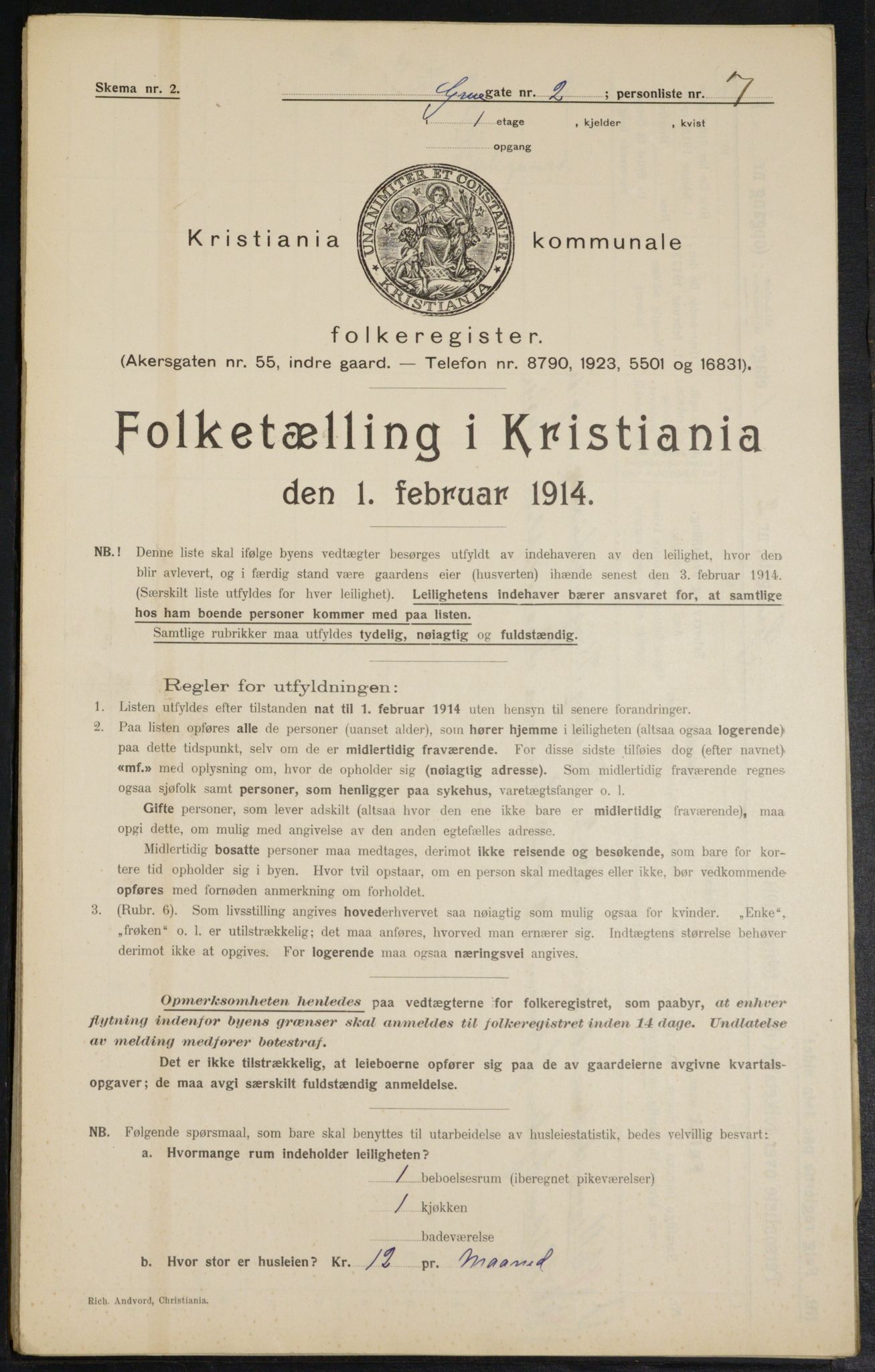 OBA, Kommunal folketelling 1.2.1914 for Kristiania, 1914, s. 30349