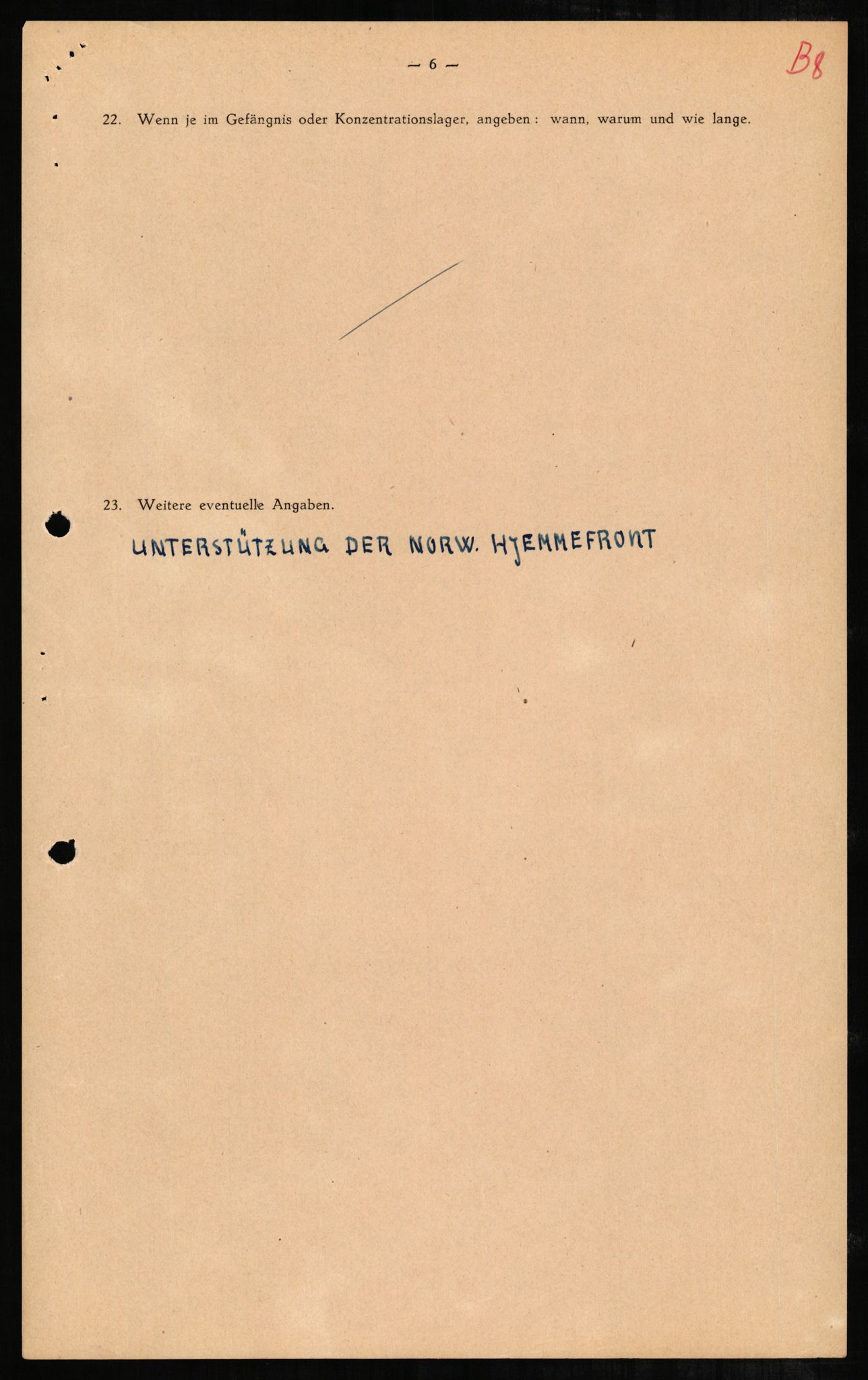 Forsvaret, Forsvarets overkommando II, AV/RA-RAFA-3915/D/Db/L0002: CI Questionaires. Tyske okkupasjonsstyrker i Norge. Tyskere., 1945-1946, s. 93