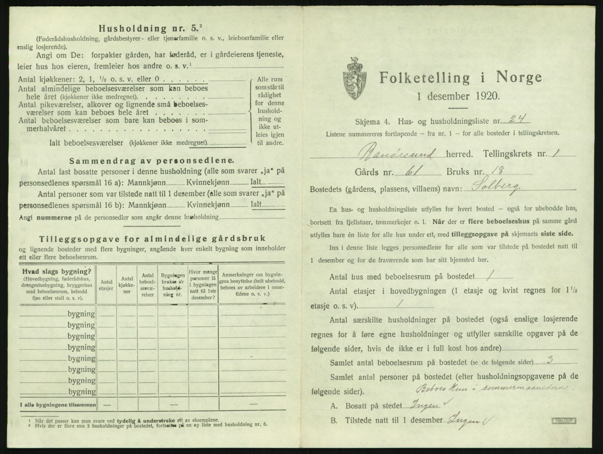 SAK, Folketelling 1920 for 1011 Randesund herred, 1920, s. 78