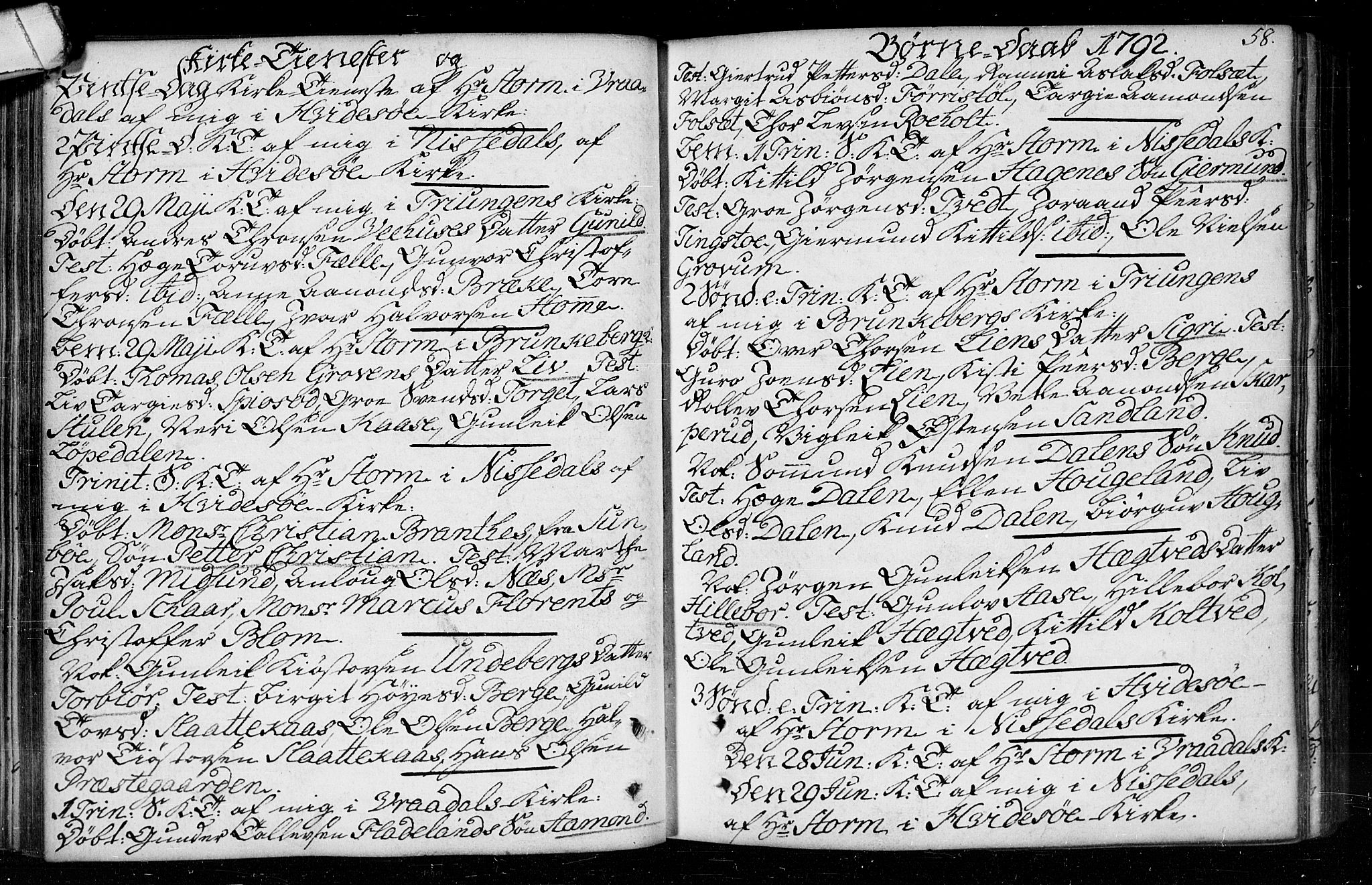 Kviteseid kirkebøker, SAKO/A-276/F/Fa/L0003: Ministerialbok nr. I 3, 1787-1799, s. 58