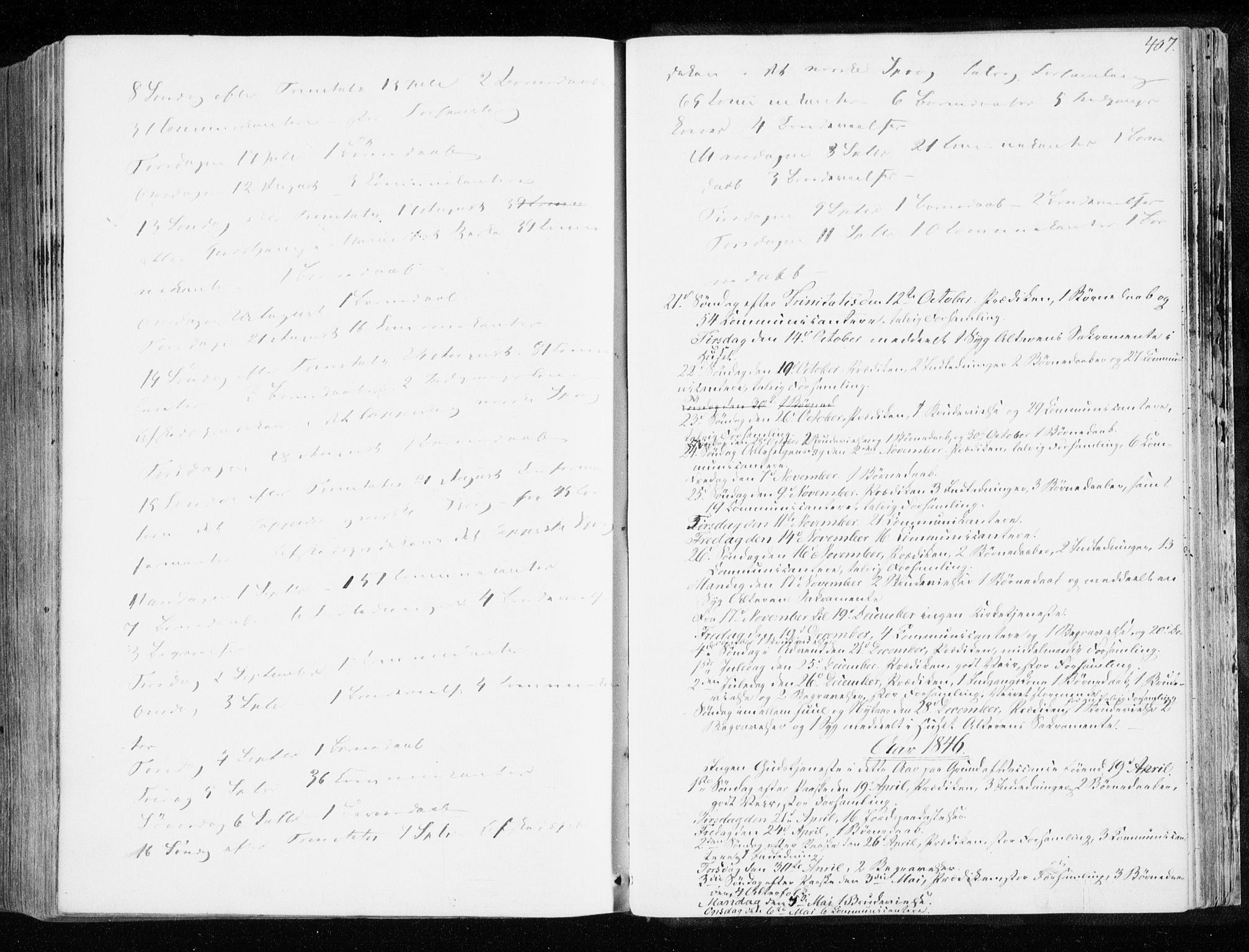 Hammerfest sokneprestkontor, AV/SATØ-S-1347/H/Ha/L0004.kirke: Ministerialbok nr. 4, 1843-1856, s. 407