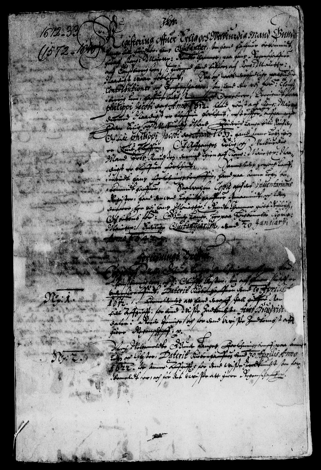 Rentekammeret inntil 1814, Reviderte regnskaper, Lensregnskaper, RA/EA-5023/R/Rb/Rbo/L0014: Tønsberg len, 1632-1634