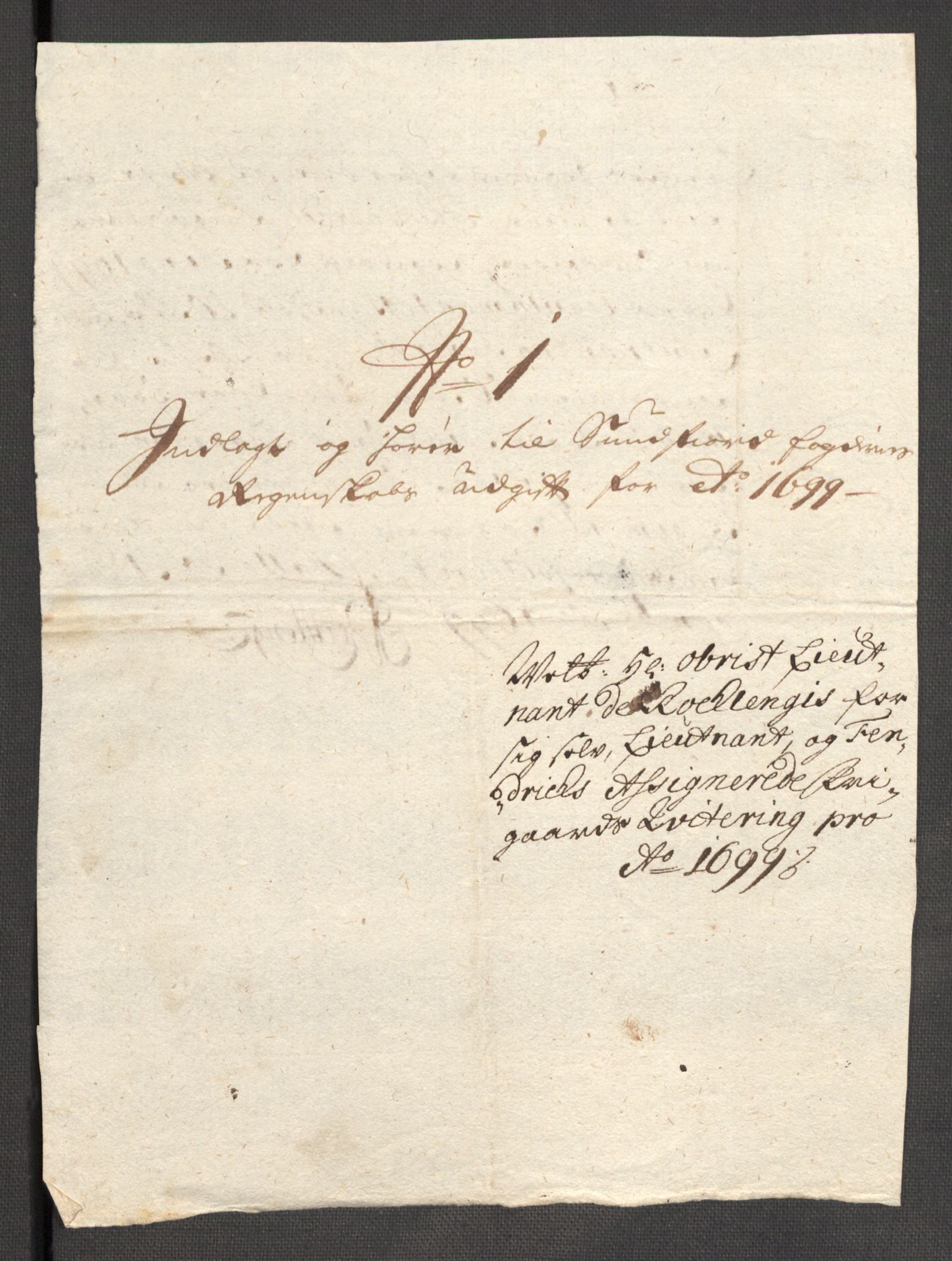 Rentekammeret inntil 1814, Reviderte regnskaper, Fogderegnskap, AV/RA-EA-4092/R53/L3424: Fogderegnskap Sunn- og Nordfjord, 1699, s. 333