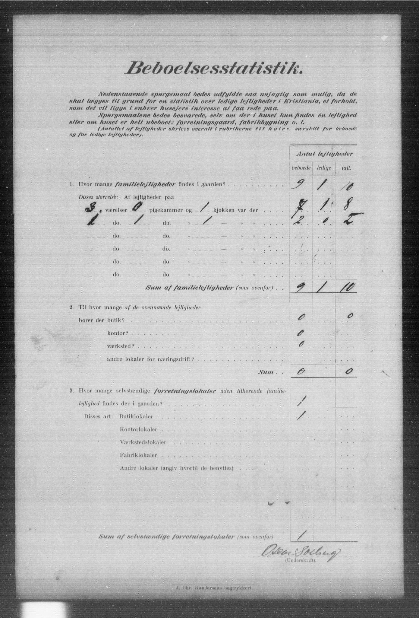 OBA, Kommunal folketelling 31.12.1903 for Kristiania kjøpstad, 1903, s. 12615