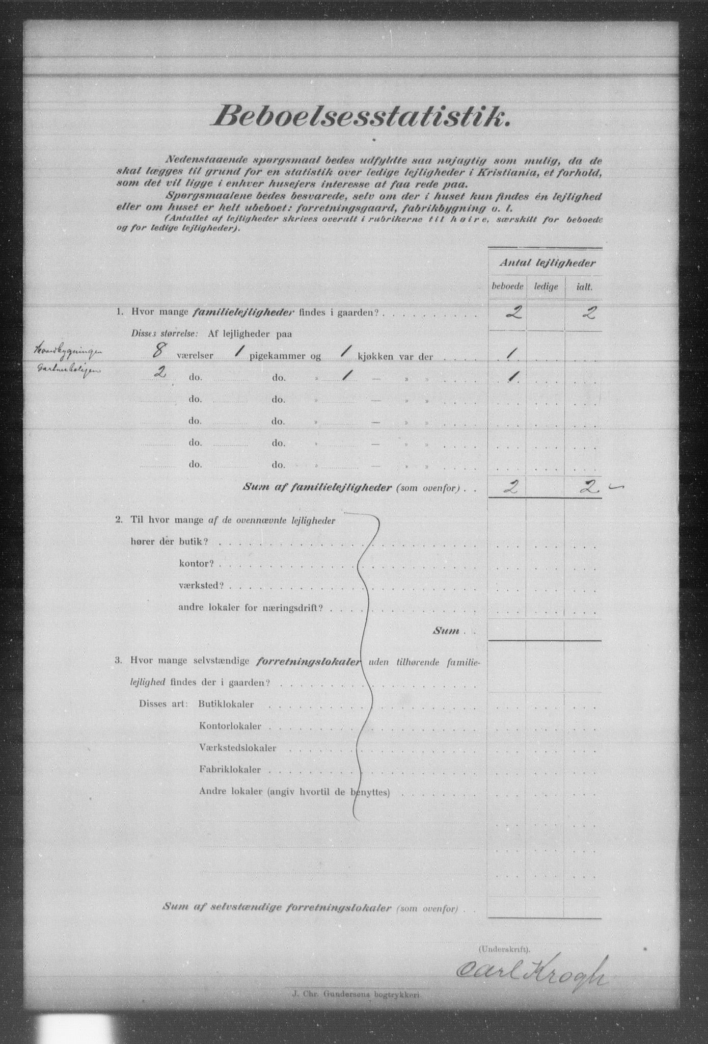 OBA, Kommunal folketelling 31.12.1903 for Kristiania kjøpstad, 1903, s. 3513
