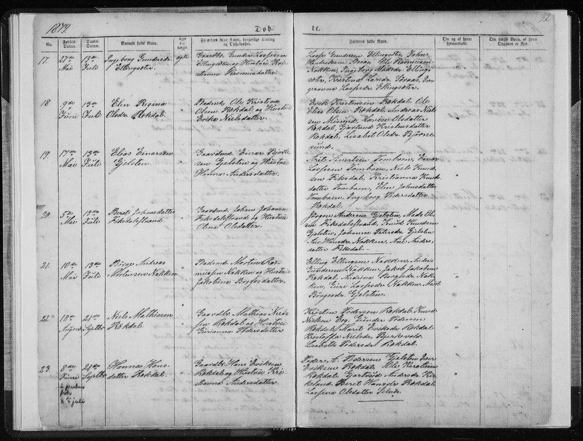 Ministerialprotokoller, klokkerbøker og fødselsregistre - Møre og Romsdal, AV/SAT-A-1454/540/L0541: Klokkerbok nr. 540C01, 1867-1920, s. 32
