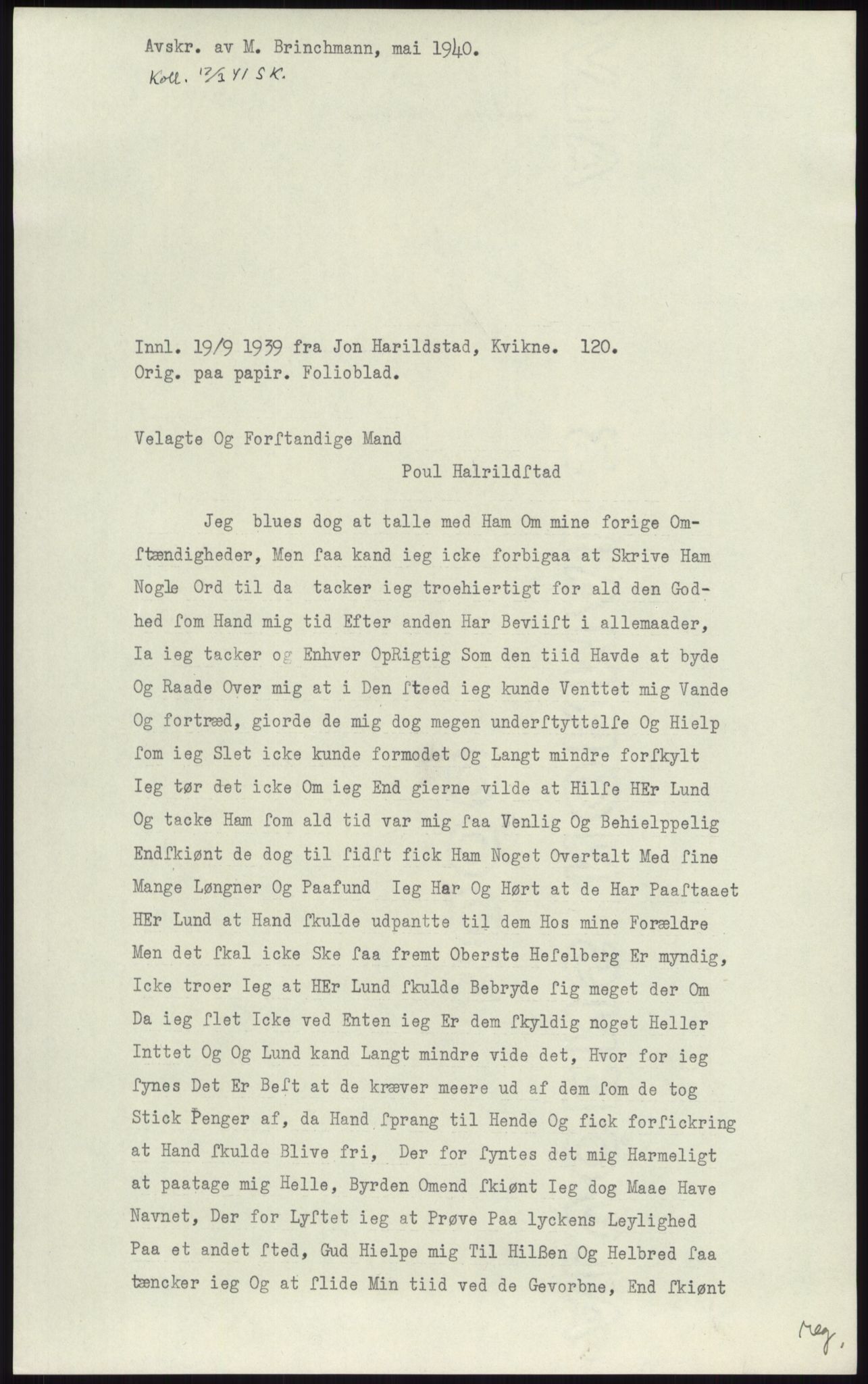Samlinger til kildeutgivelse, Diplomavskriftsamlingen, AV/RA-EA-4053/H/Ha, s. 2890