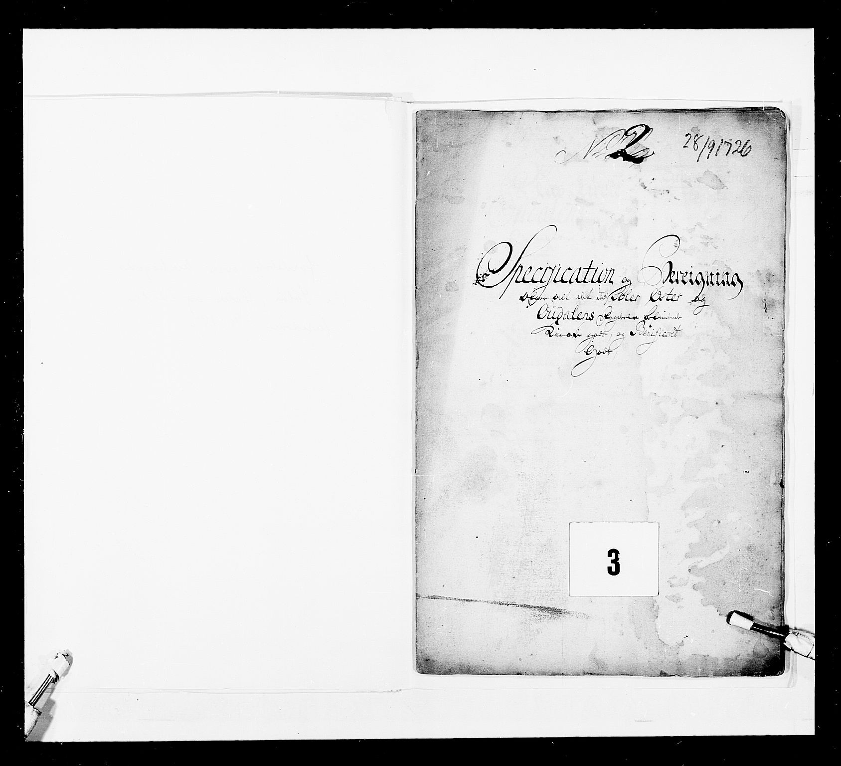 Stattholderembetet 1572-1771, AV/RA-EA-2870/Ek/L0044/0001: Forskjellig 1726-1754 og u. d.: / Forskjellige jordebøker o.l., 1726-1754, s. 2