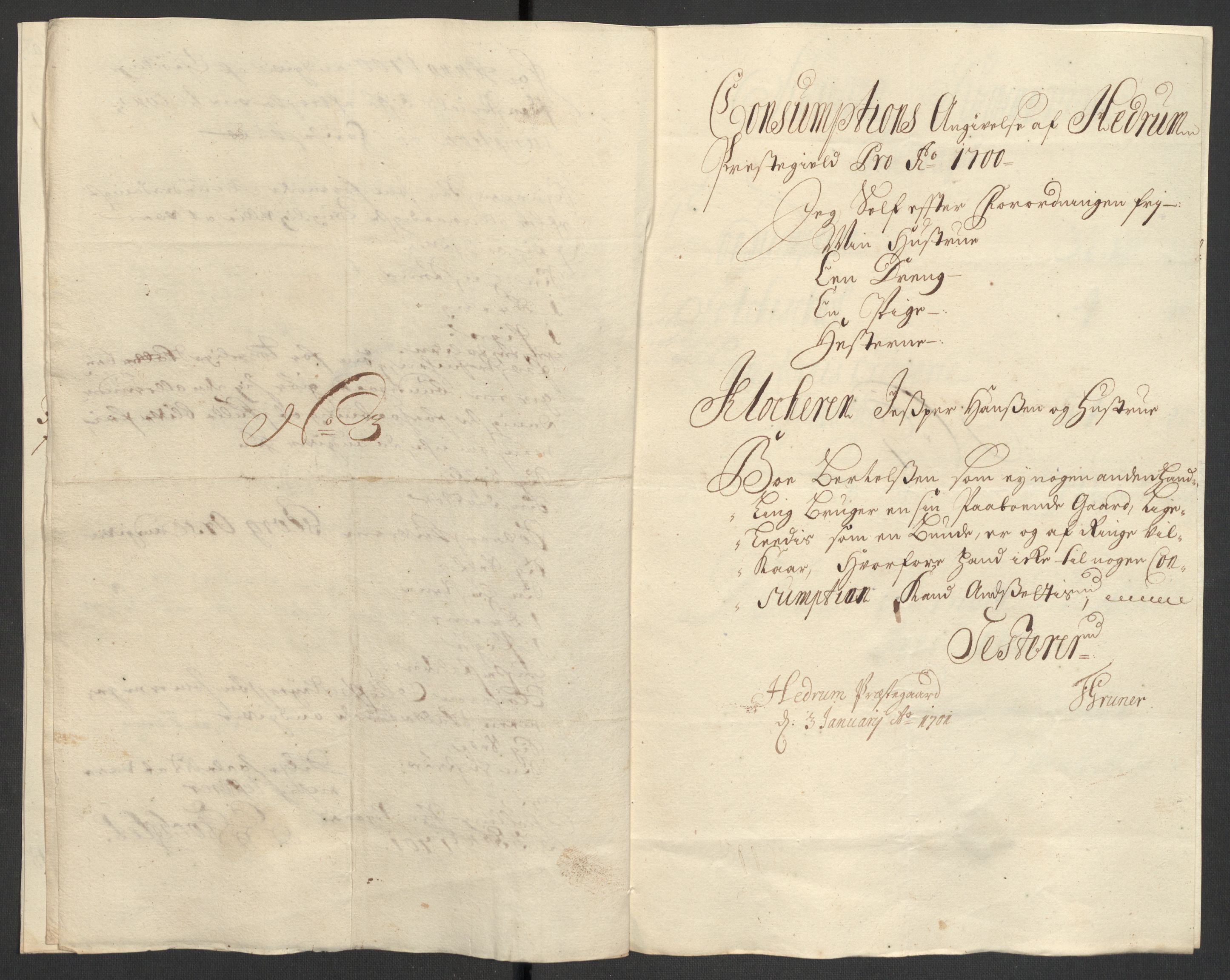 Rentekammeret inntil 1814, Reviderte regnskaper, Fogderegnskap, AV/RA-EA-4092/R33/L1976: Fogderegnskap Larvik grevskap, 1698-1701, s. 231