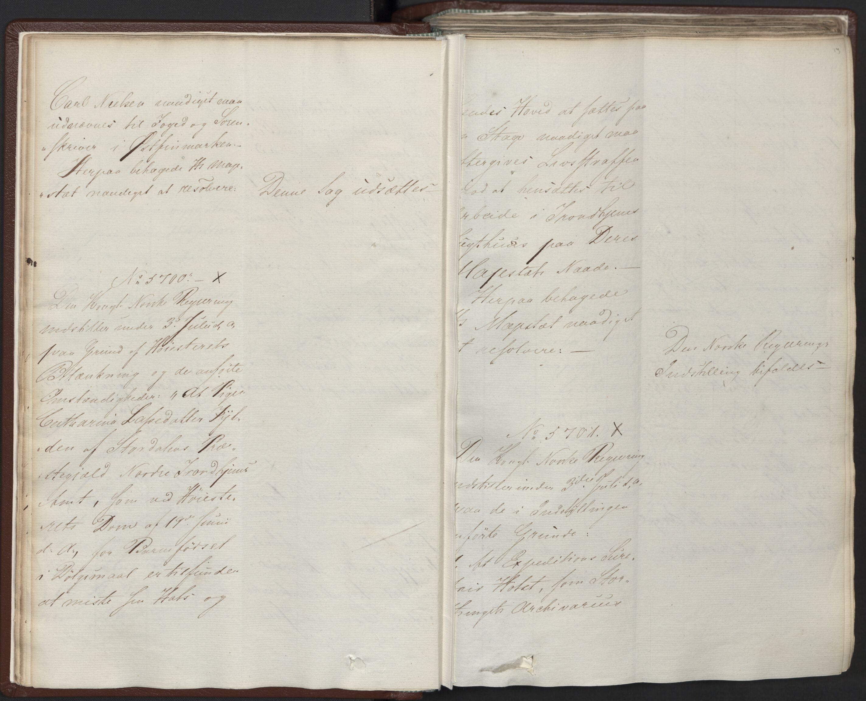 Statsrådssekretariatet, AV/RA-S-1001/A/Ab/L0012: Kgl. res. nr. 5679-6008 II, 1821, s. 12b-13a