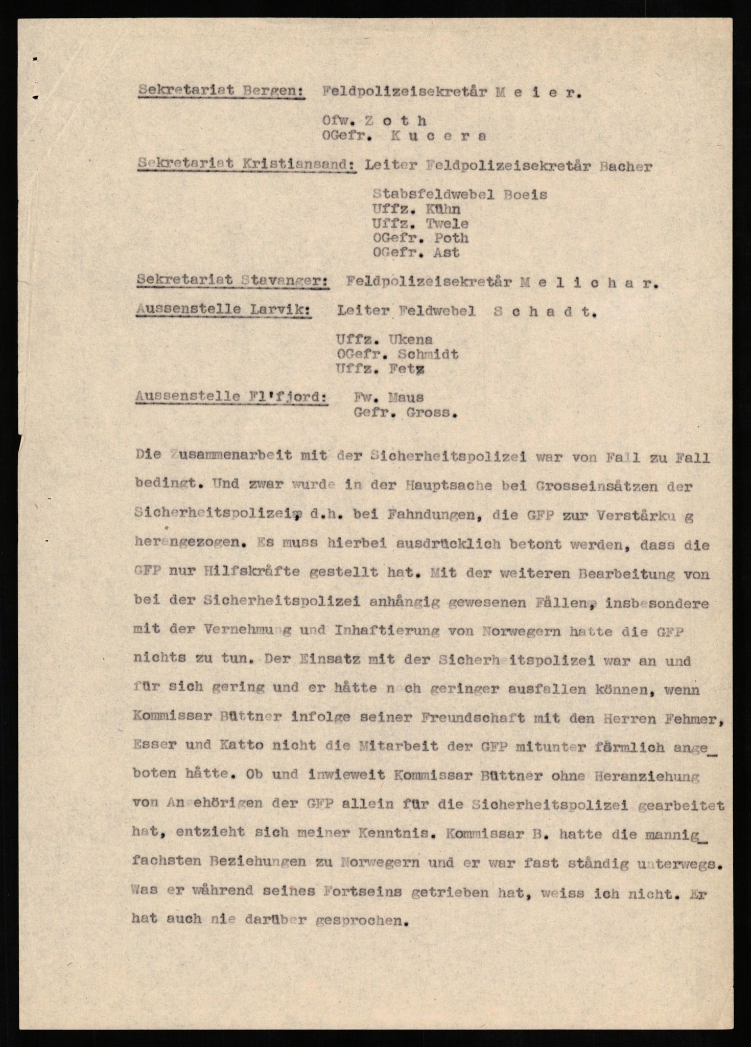 Forsvaret, Forsvarets overkommando II, AV/RA-RAFA-3915/D/Db/L0019: CI Questionaires. Tyske okkupasjonsstyrker i Norge. Tyskere., 1945-1946, s. 28