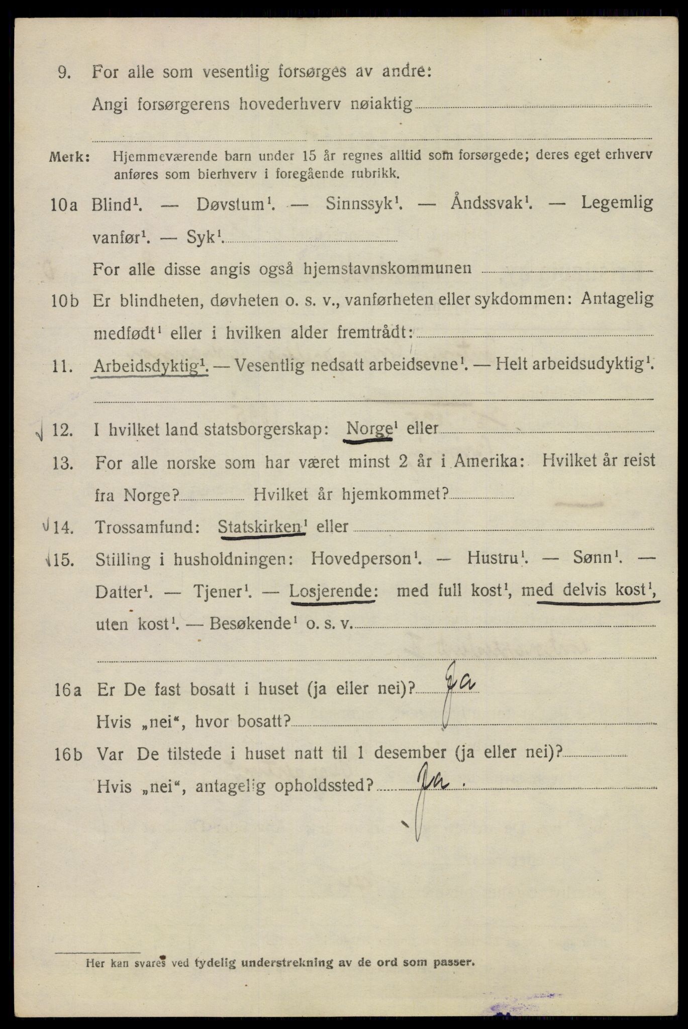 SAO, Folketelling 1920 for 0301 Kristiania kjøpstad, 1920, s. 232698