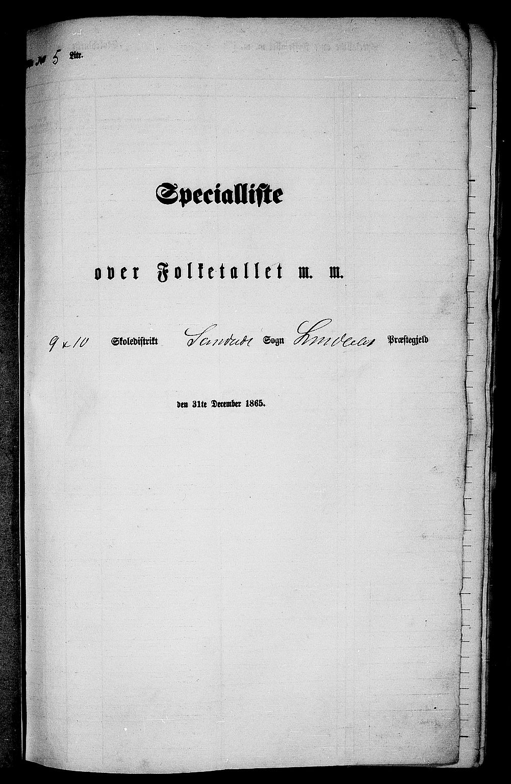 RA, Folketelling 1865 for 1263P Lindås prestegjeld, 1865, s. 70