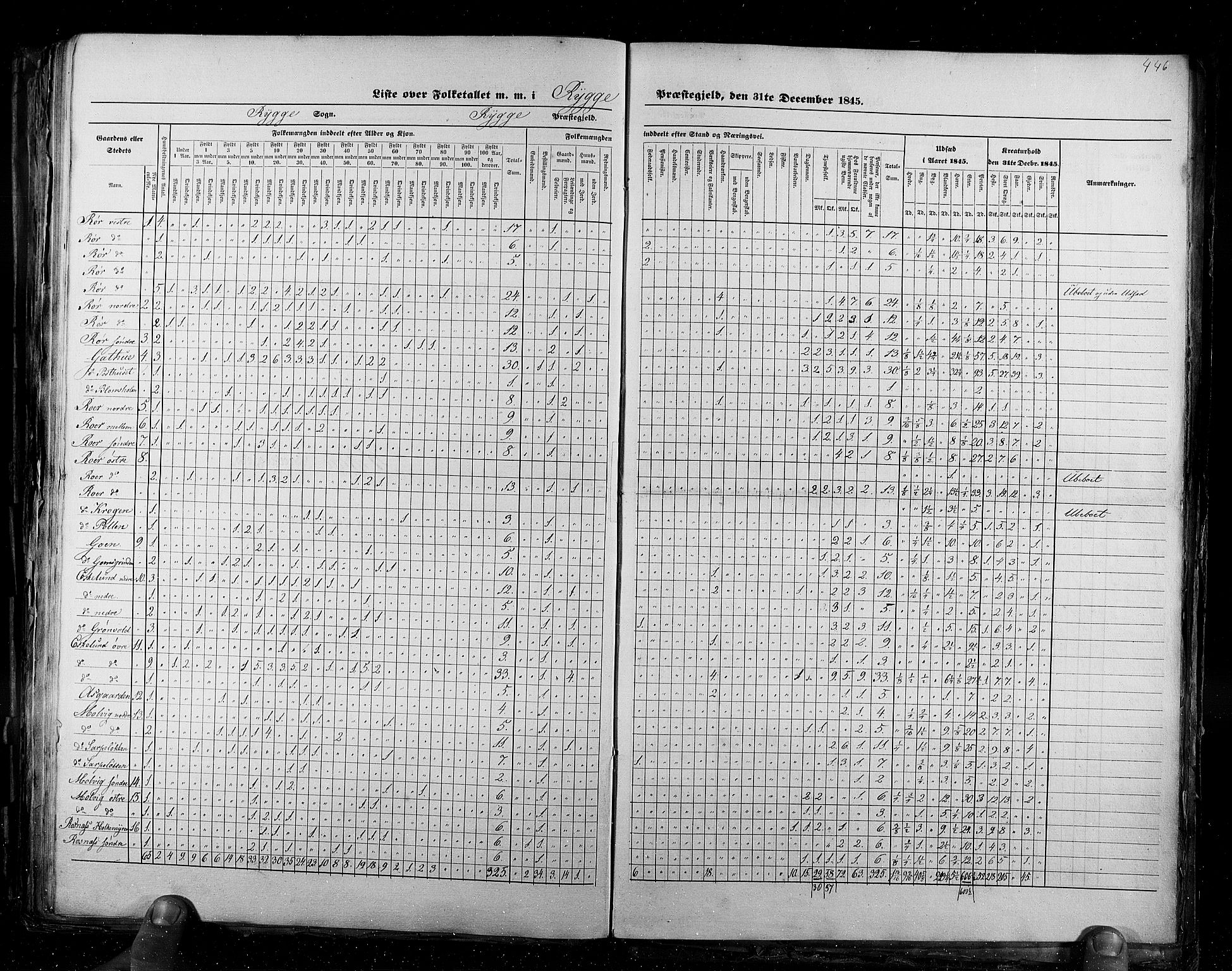 RA, Folketellingen 1845, bind 2: Smålenenes amt og Akershus amt, 1845, s. 446