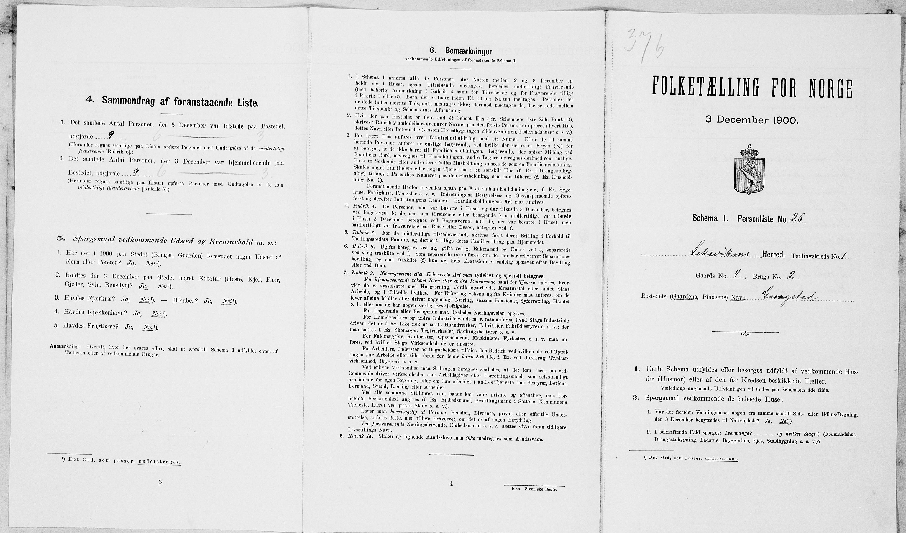 SAT, Folketelling 1900 for 1718 Leksvik herred, 1900, s. 118
