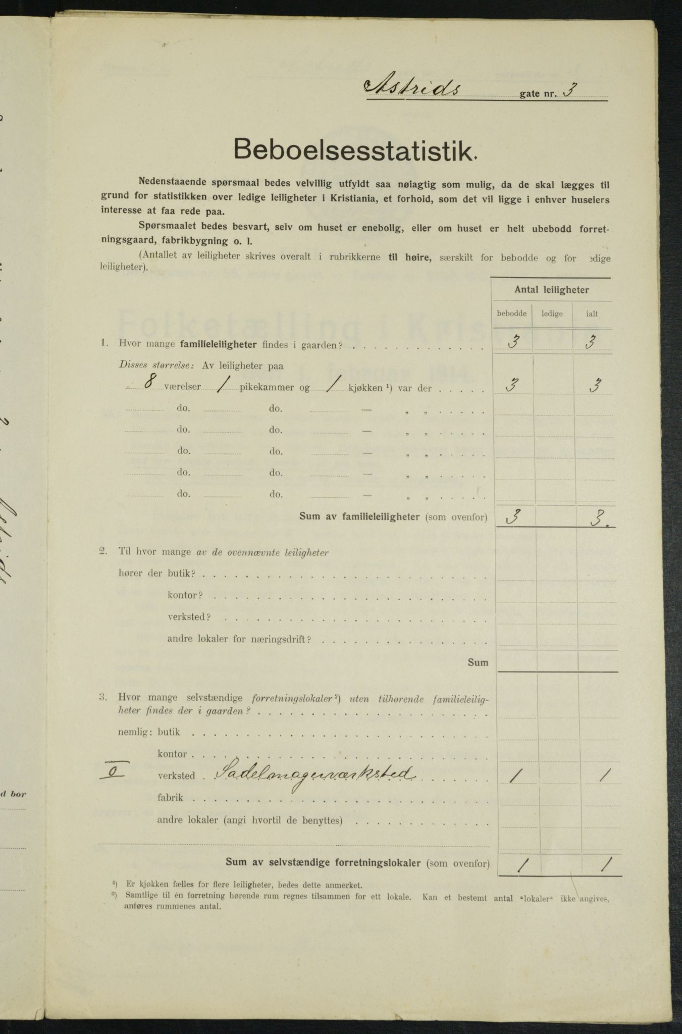 OBA, Kommunal folketelling 1.2.1914 for Kristiania, 1914, s. 17305