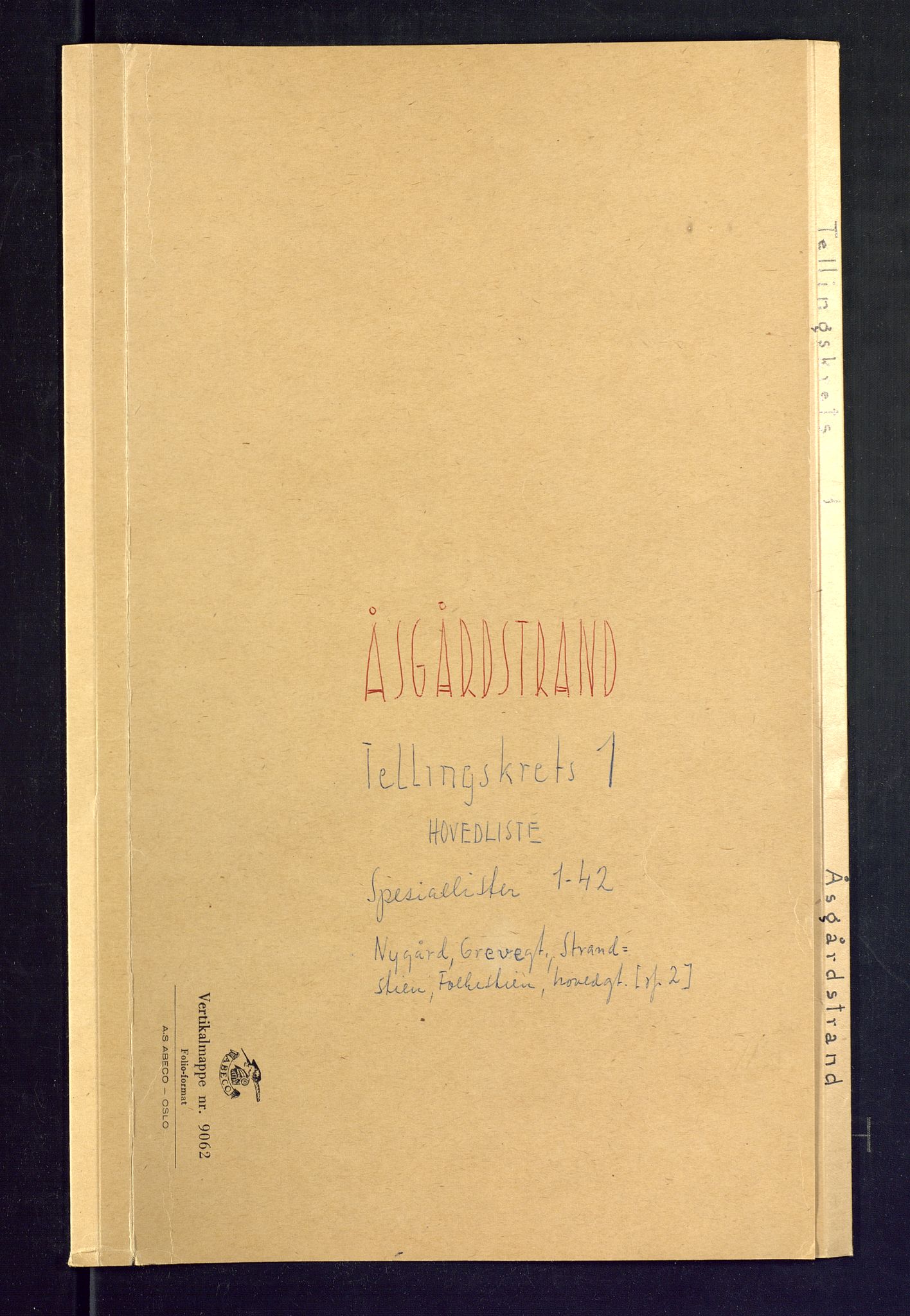 SAKO, Folketelling 1875 for 0704B Borre prestegjeld, Åsgårdstrand ladested, 1875, s. 1