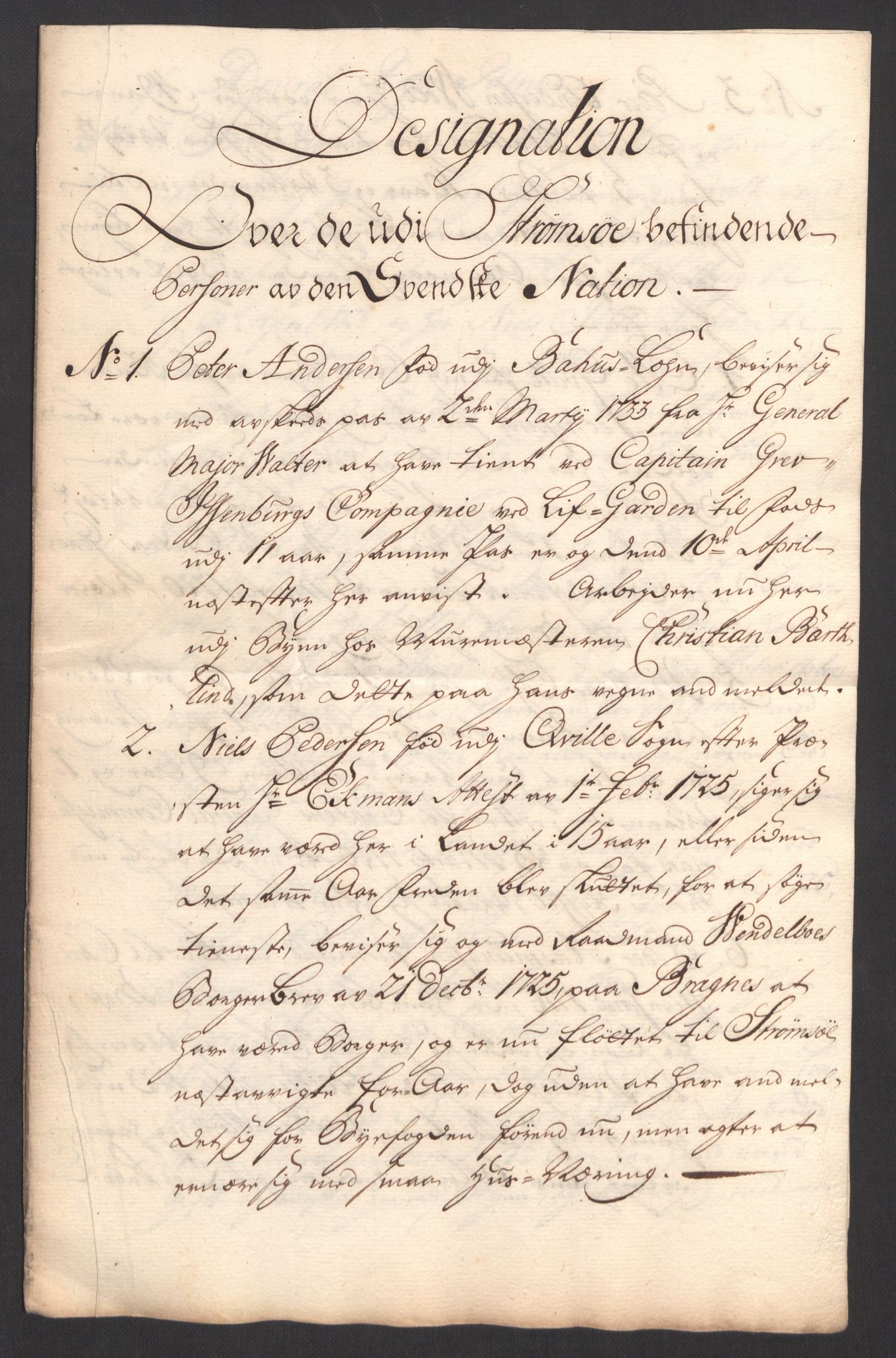 Kristiania stiftamt, AV/SAO-A-10386/G/Gc/L0002: Utlendinger i Akershus stift, 1734-1735, s. 45