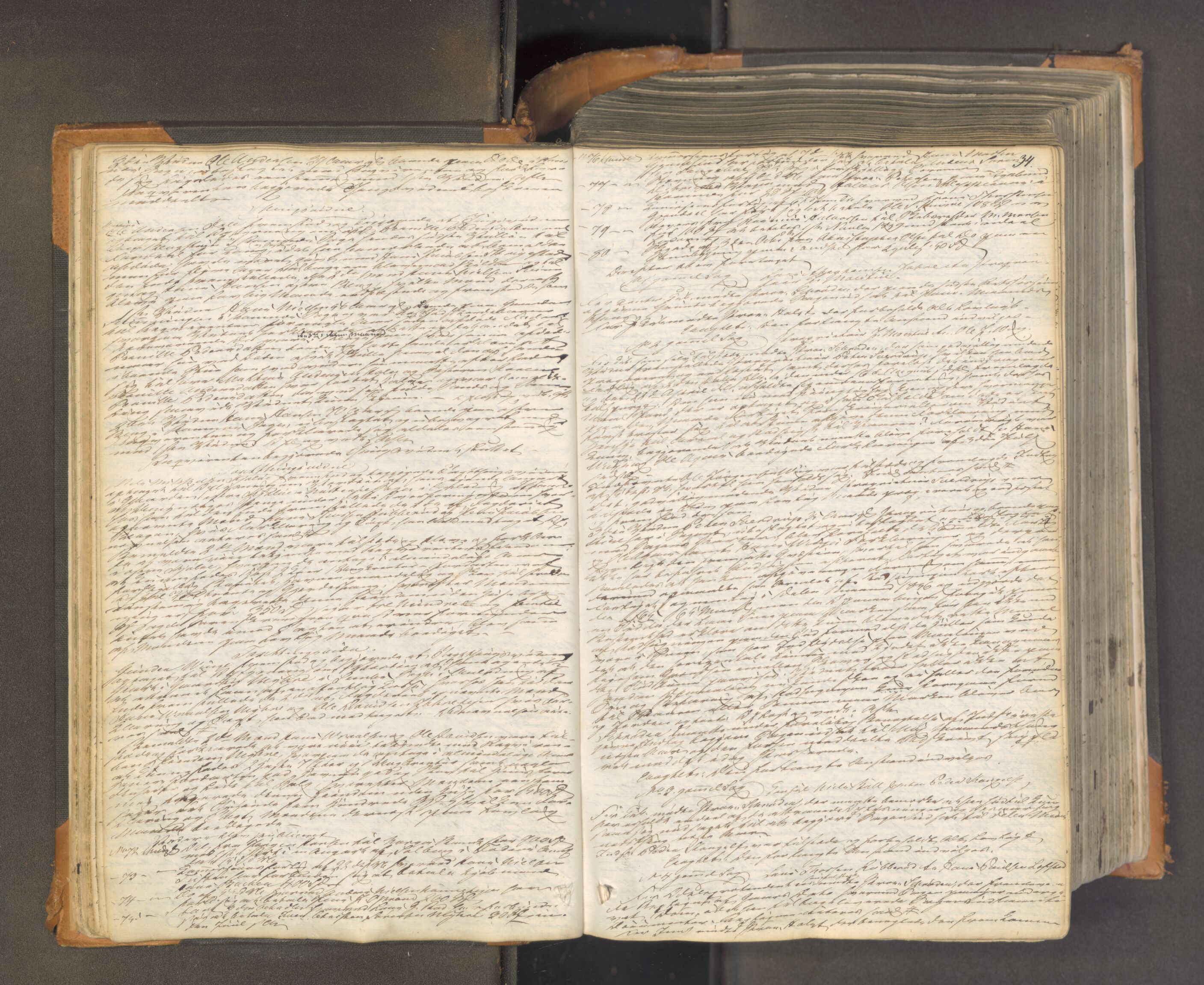 Søndre Jarlsberg sorenskriveri, AV/SAKO-A-129/F/Fa/L0033: Tingbok, 1837-1845, s. 33b-34a