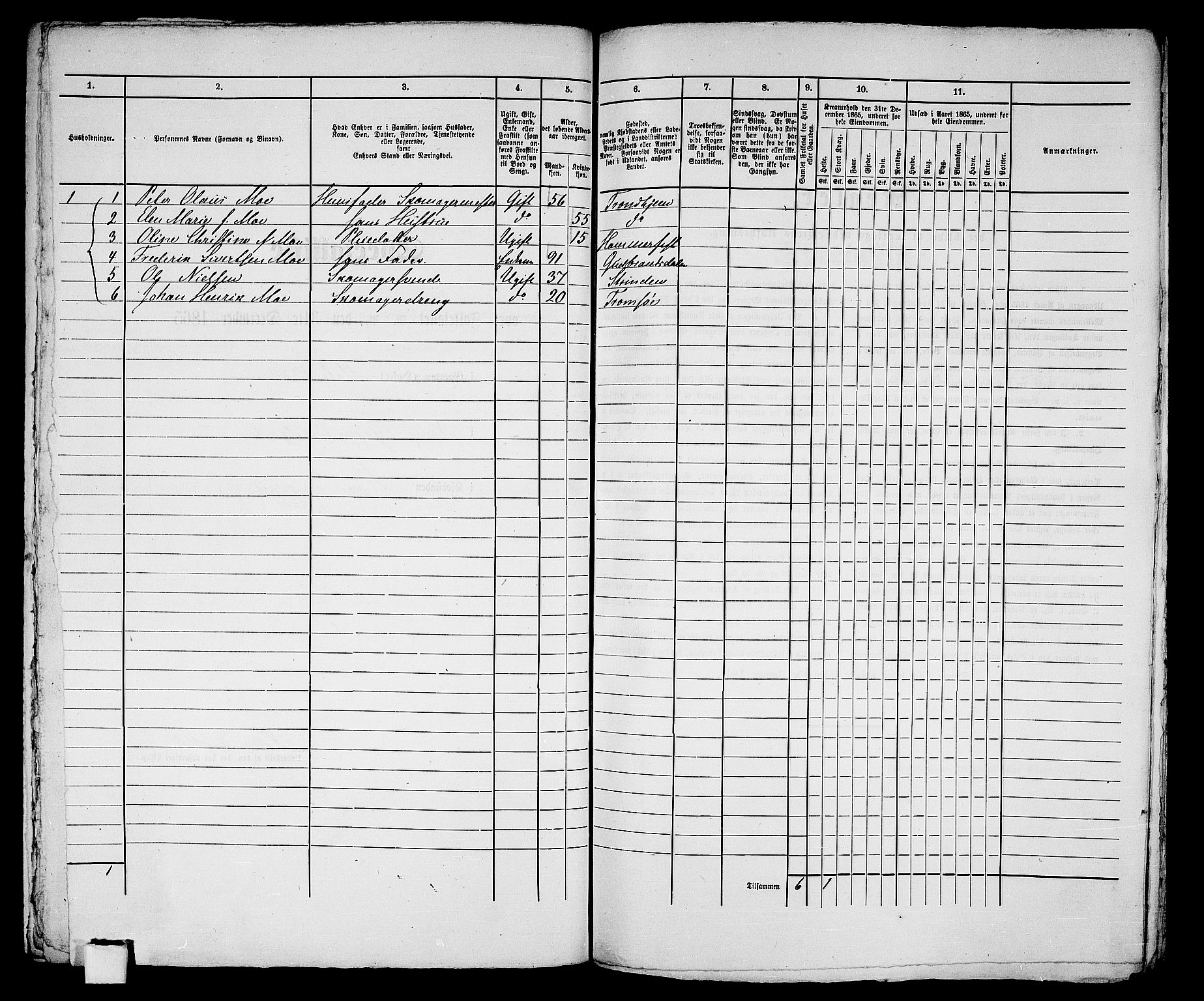 RA, Folketelling 1865 for 2001B Hammerfest prestegjeld, Hammerfest kjøpstad, 1865, s. 180