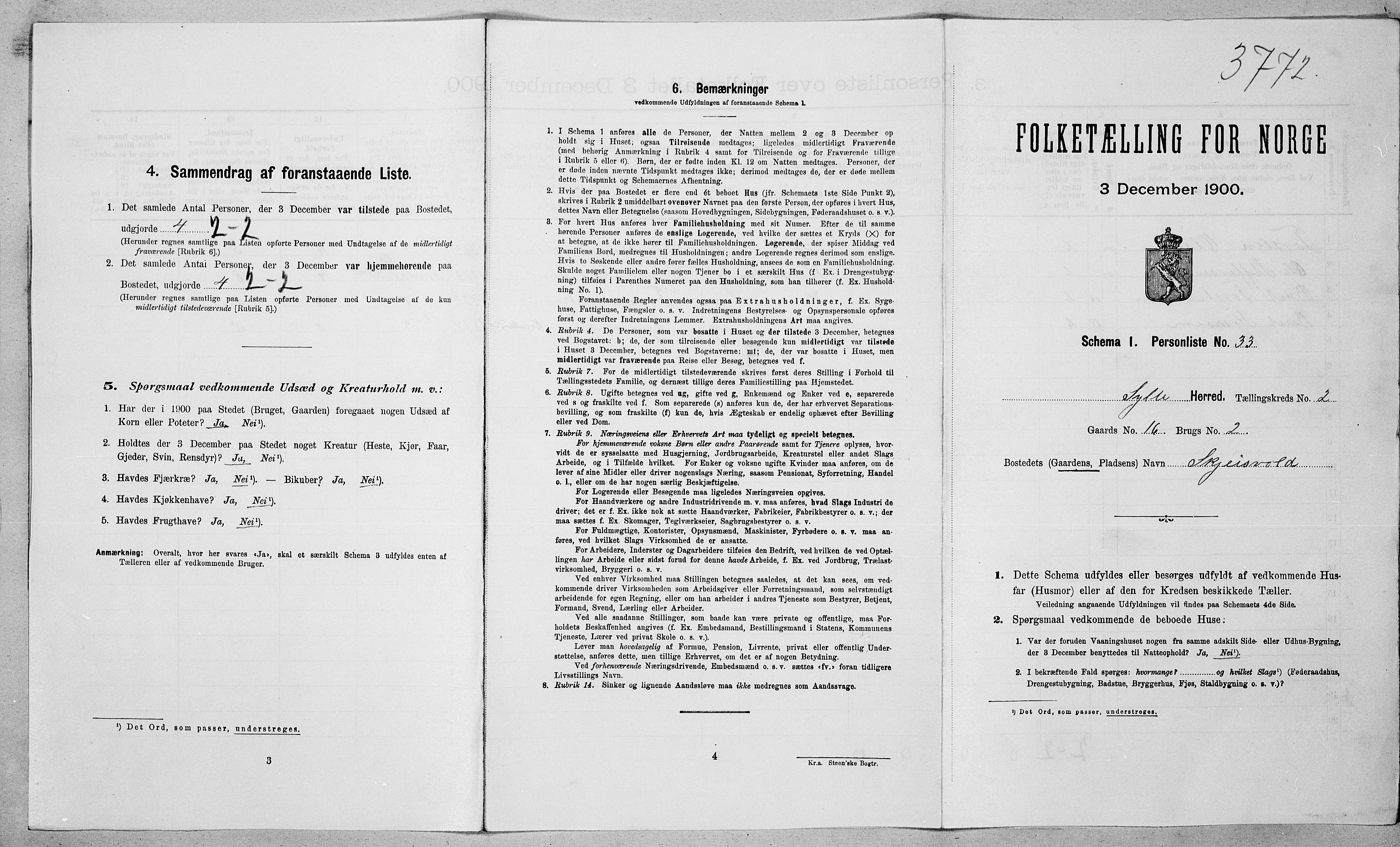 SAT, Folketelling 1900 for 1536 Sylte herred, 1900, s. 208