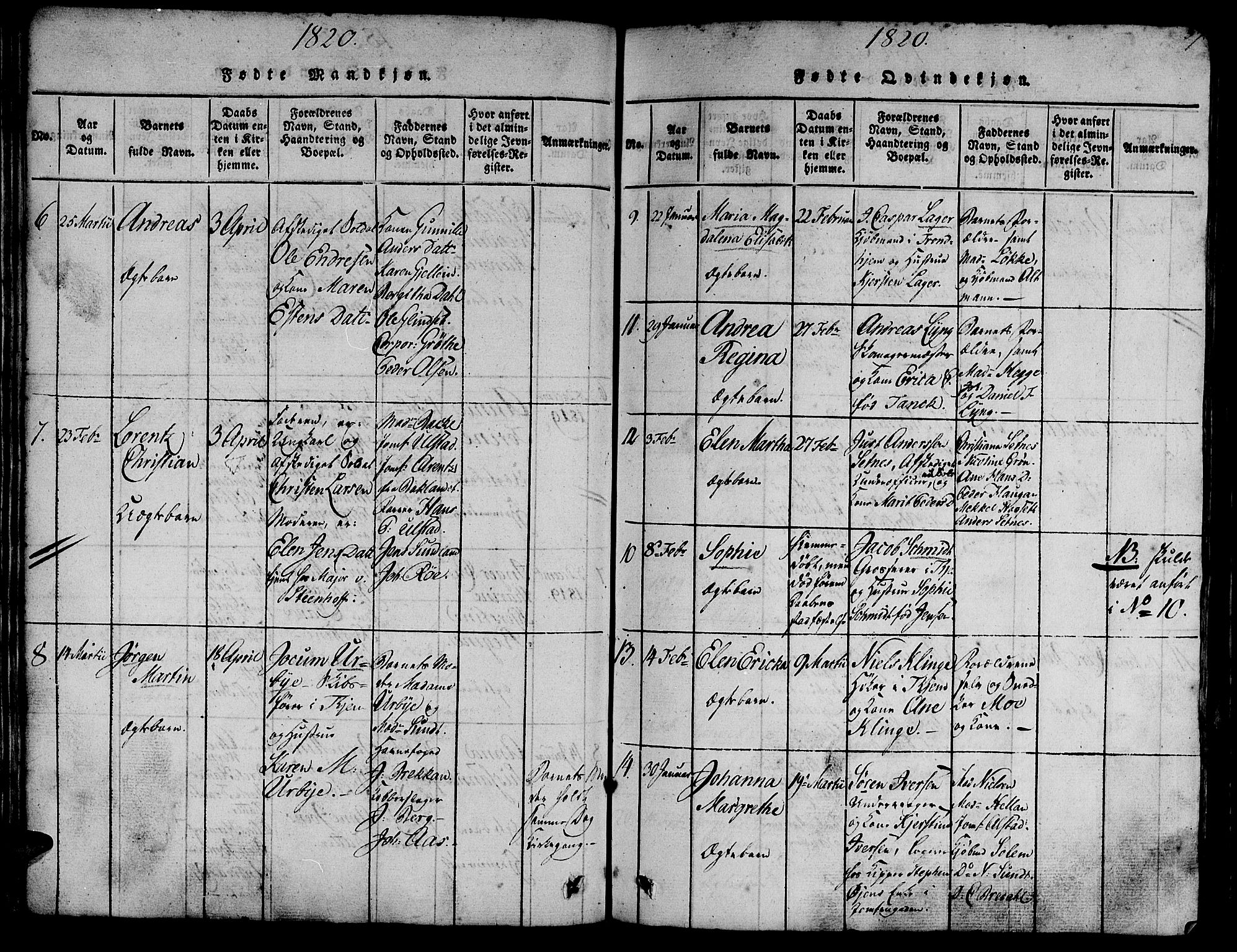 Ministerialprotokoller, klokkerbøker og fødselsregistre - Sør-Trøndelag, SAT/A-1456/602/L0135: Klokkerbok nr. 602C03, 1815-1832, s. 57