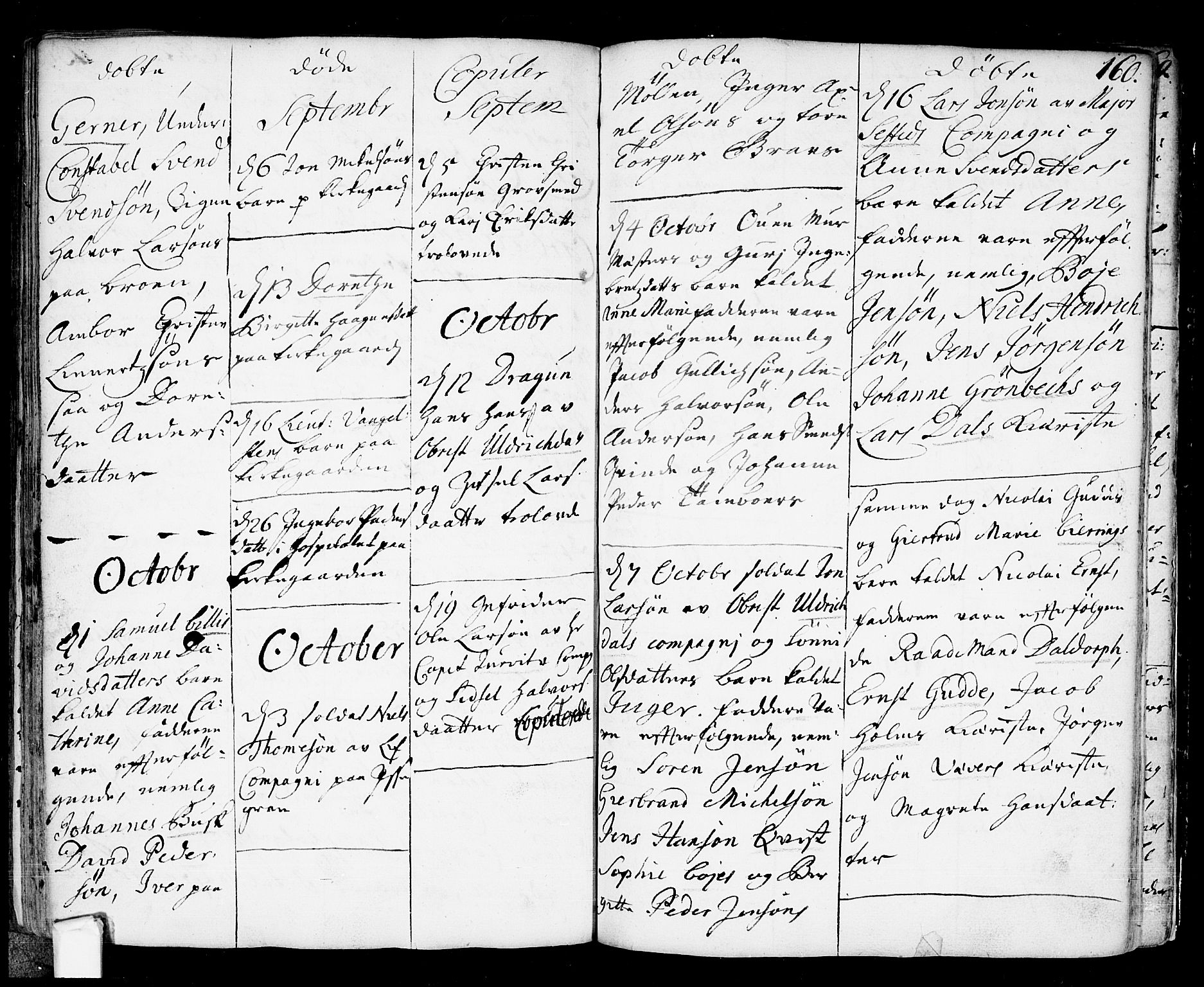 Fredrikstad prestekontor Kirkebøker, AV/SAO-A-11082/F/Fa/L0001: Ministerialbok nr. 1, 1717-1731, s. 160
