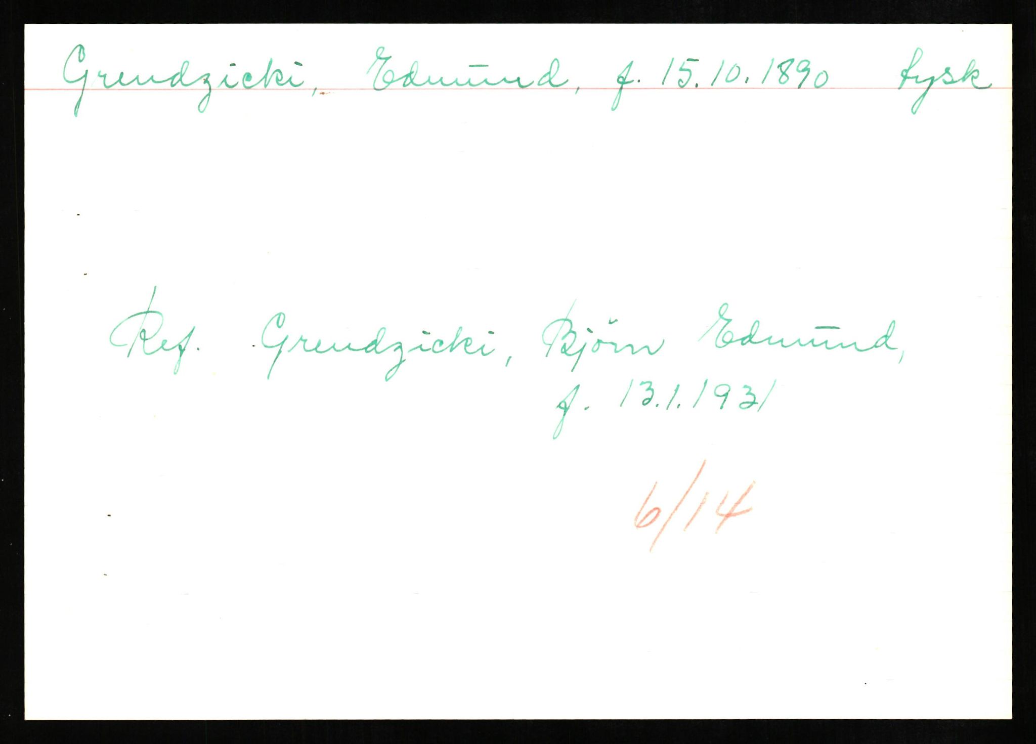 Forsvaret, Forsvarets overkommando II, AV/RA-RAFA-3915/D/Db/L0010: CI Questionaires. Tyske okkupasjonsstyrker i Norge. Tyskere., 1945-1946, s. 180