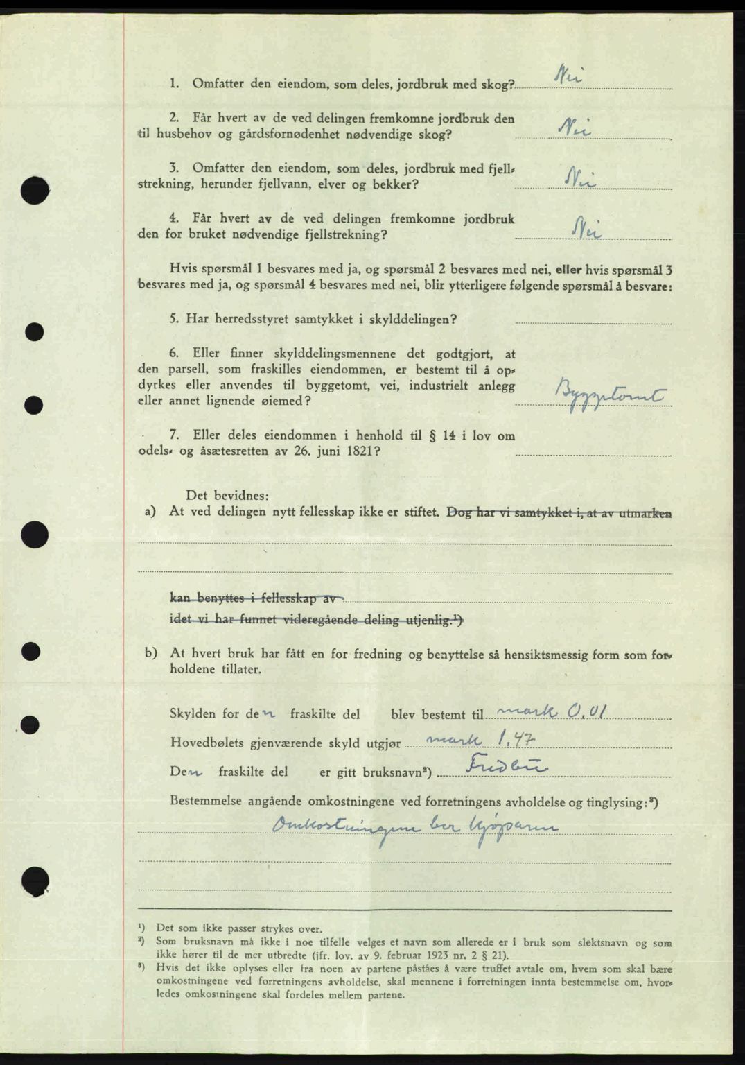 Nordre Sunnmøre sorenskriveri, AV/SAT-A-0006/1/2/2C/2Ca: Pantebok nr. A23, 1946-1947, Dagboknr: 2182/1946